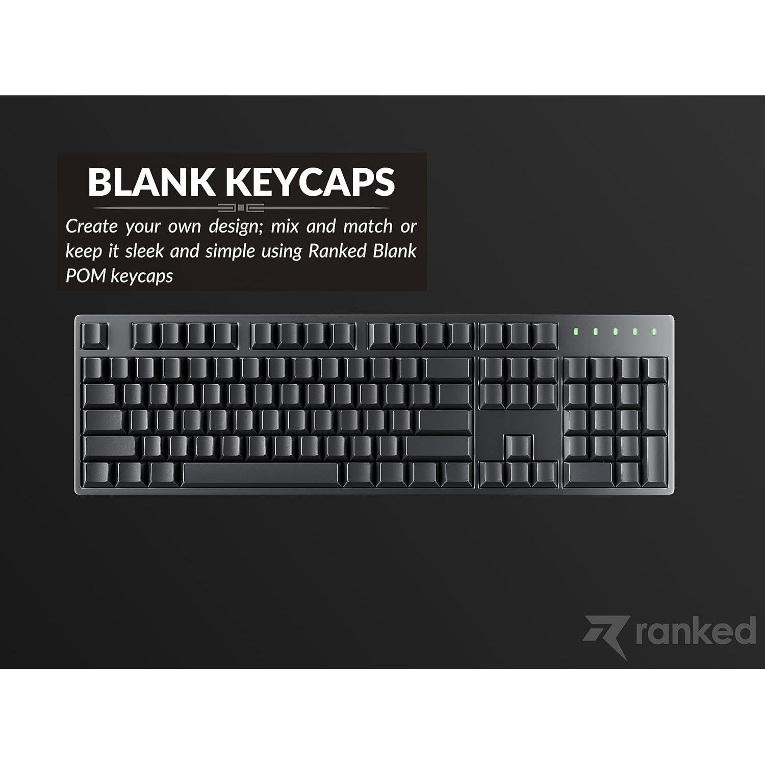 Teclas POM Jelly Premium Ranked - 169 Teclas Tinta Negra