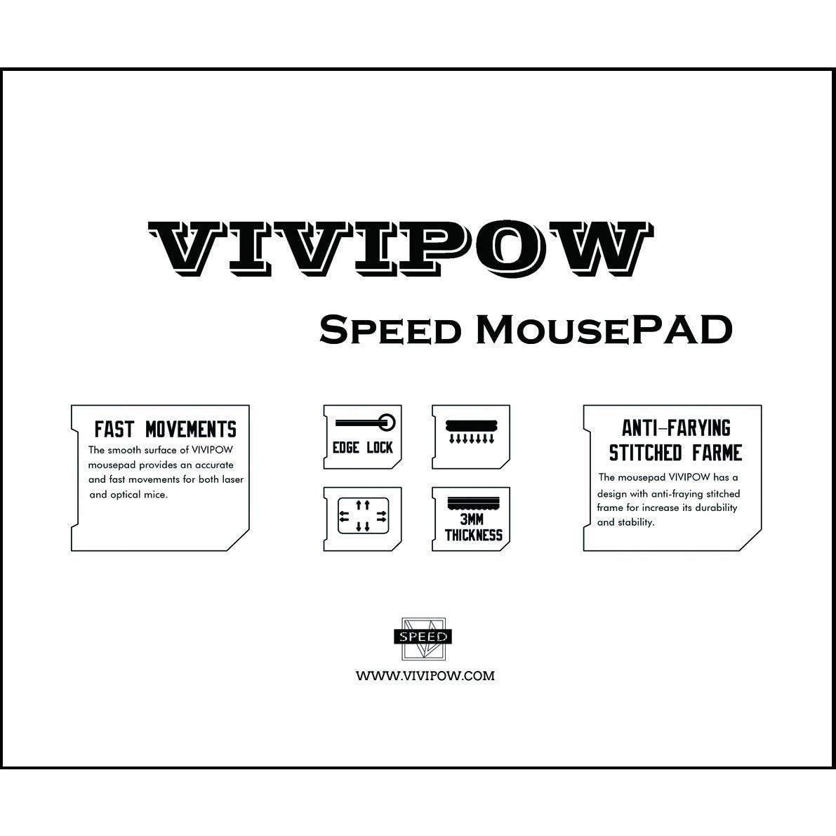 Alfombrilla de Ratón VIVIPOW con Cita Inspiradora 24x20 cm