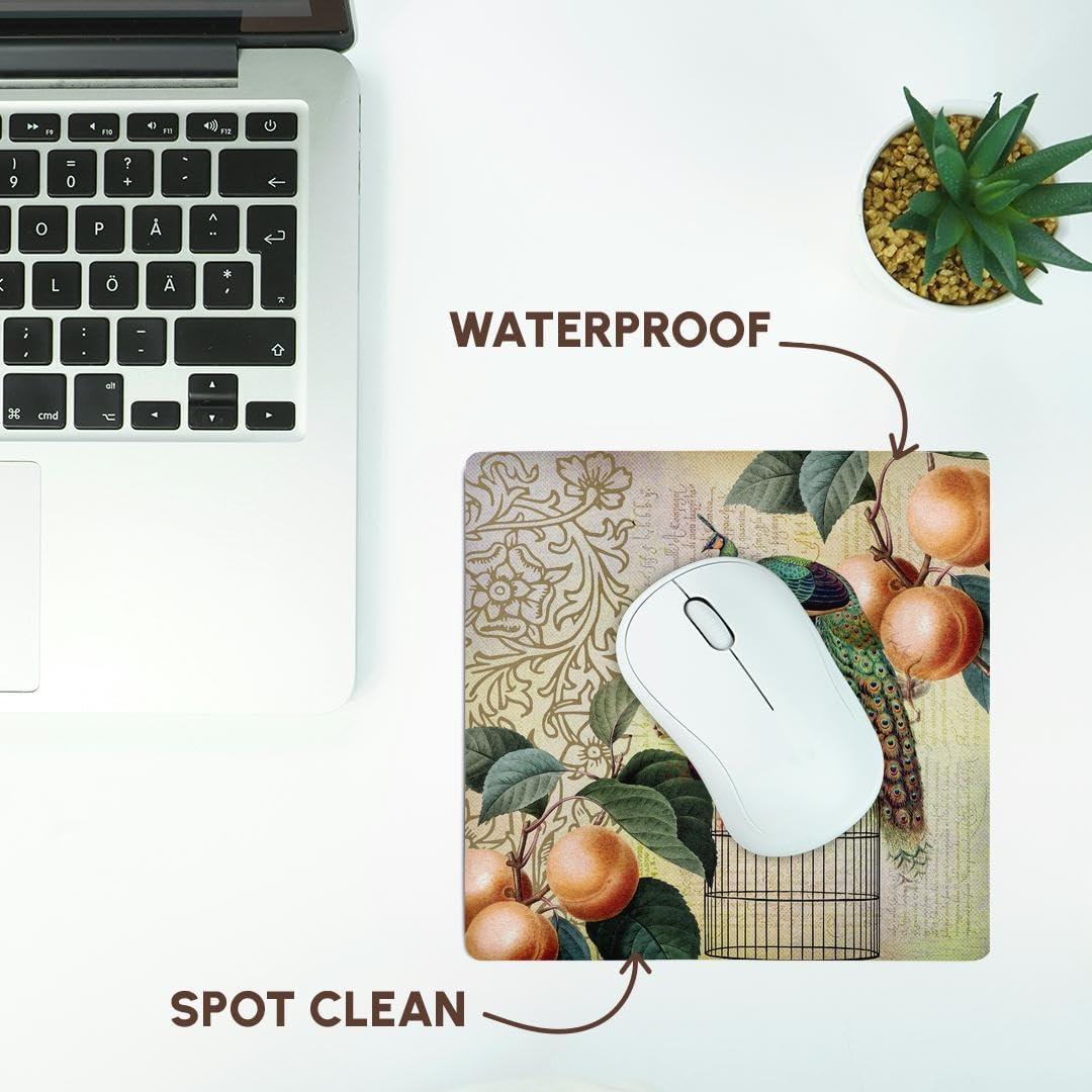 Almohadilla de Ratón 3dRose Vintage Pavos Reales 51x51cm