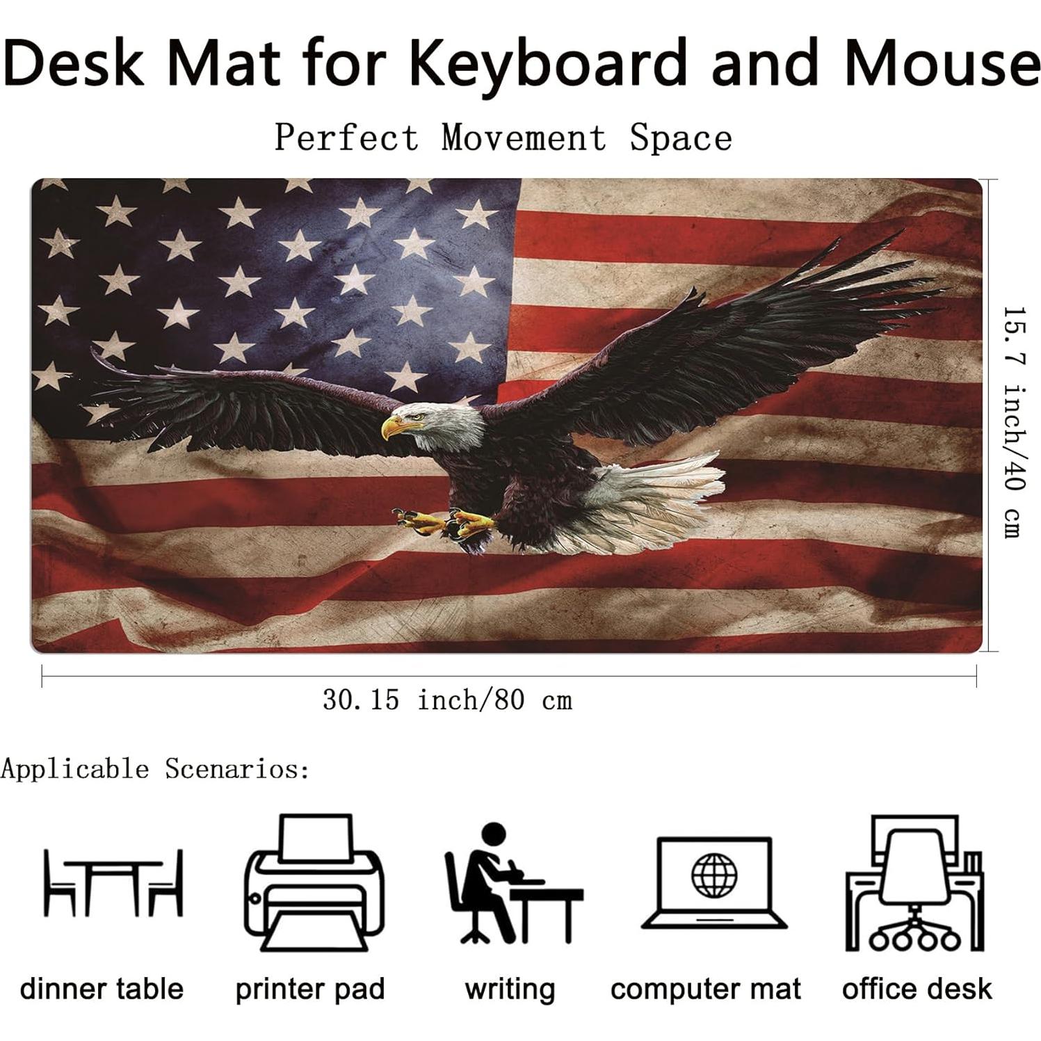 Alfombrilla de Ratón Grande EOBTAIN 80x40 cm Antideslizante