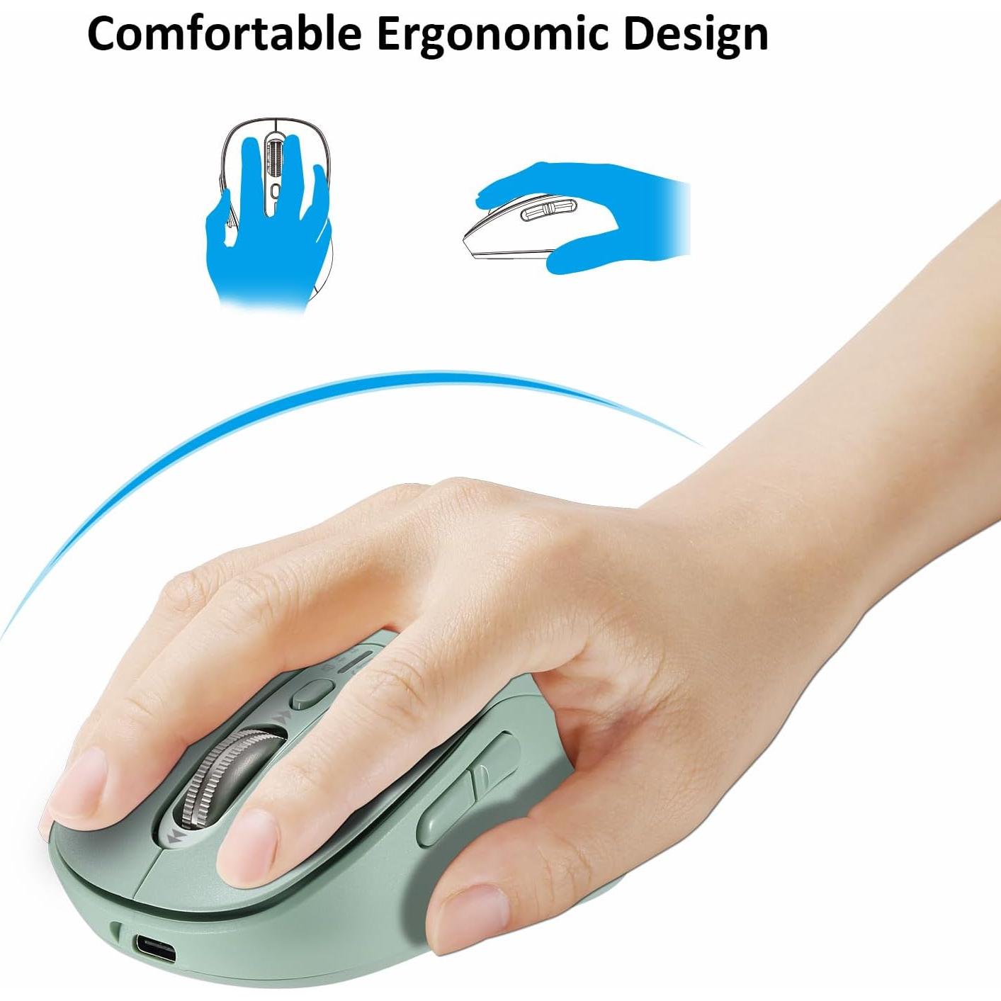 Ratón Inalámbrico Bluetooth INFINMIND Y670 Ergonómico 3200 DPI