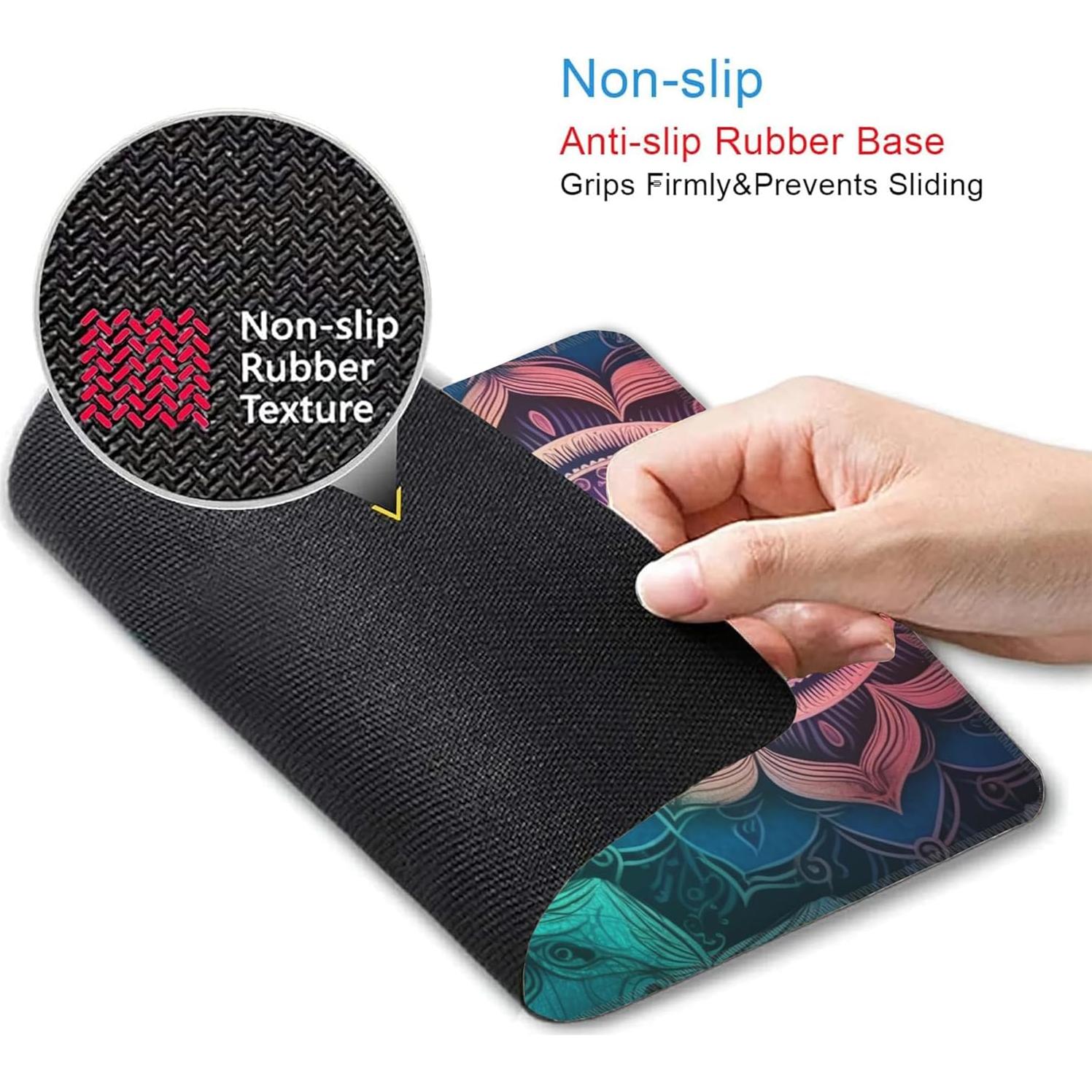 Alfombrilla de Ratón JAJNKHLN Vintage Mandala 240x200mm Antideslizante