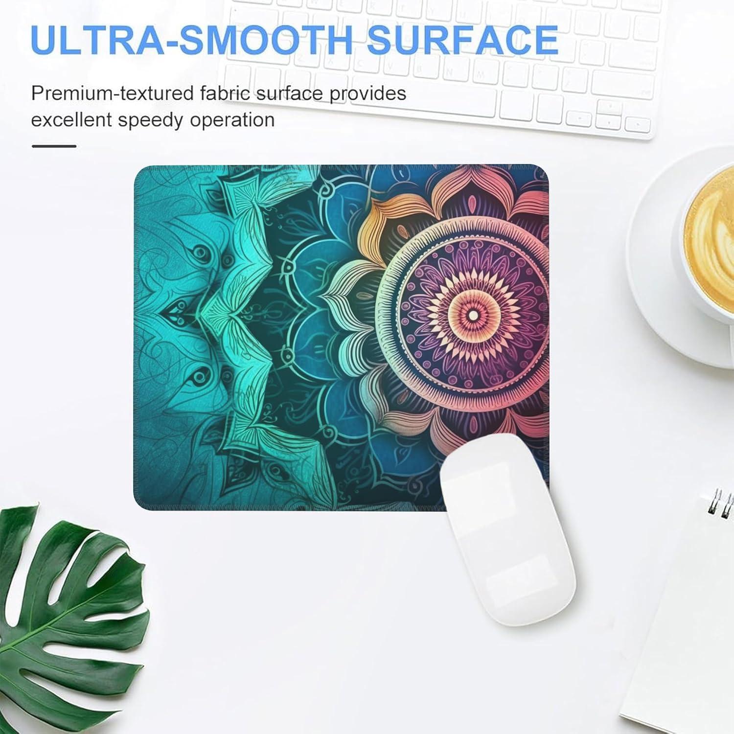 Alfombrilla de Ratón JAJNKHLN Vintage Mandala 240x200mm Antideslizante