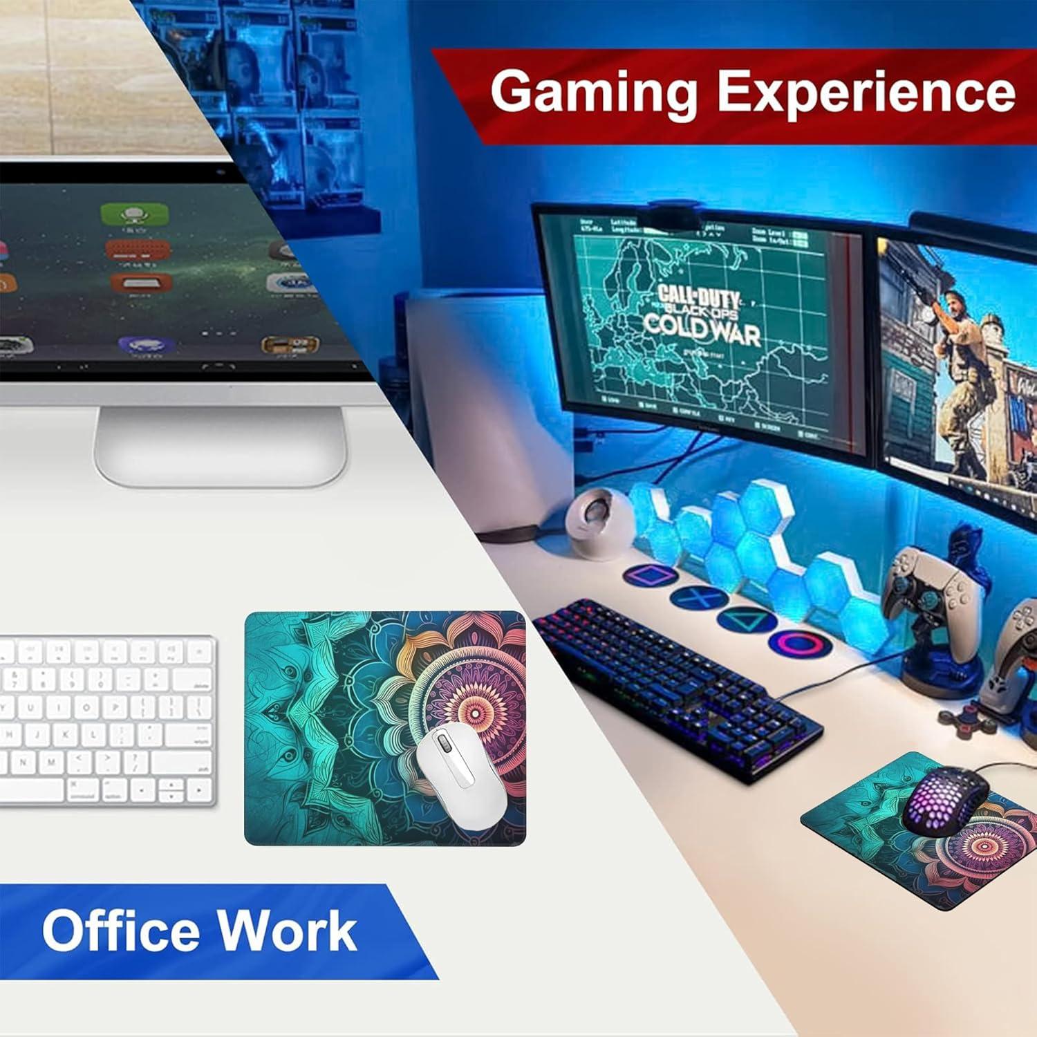 Alfombrilla de Ratón JAJNKHLN Vintage Mandala 240x200mm Antideslizante