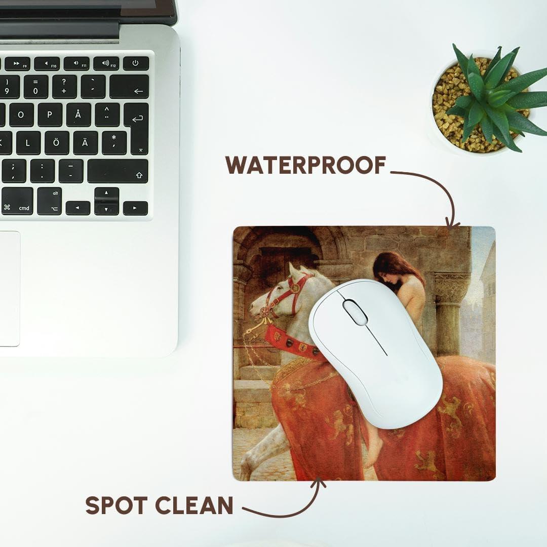 Alfombrilla de Ratón 3dRose 20.32x20.32cm Vintage Lady Godiva