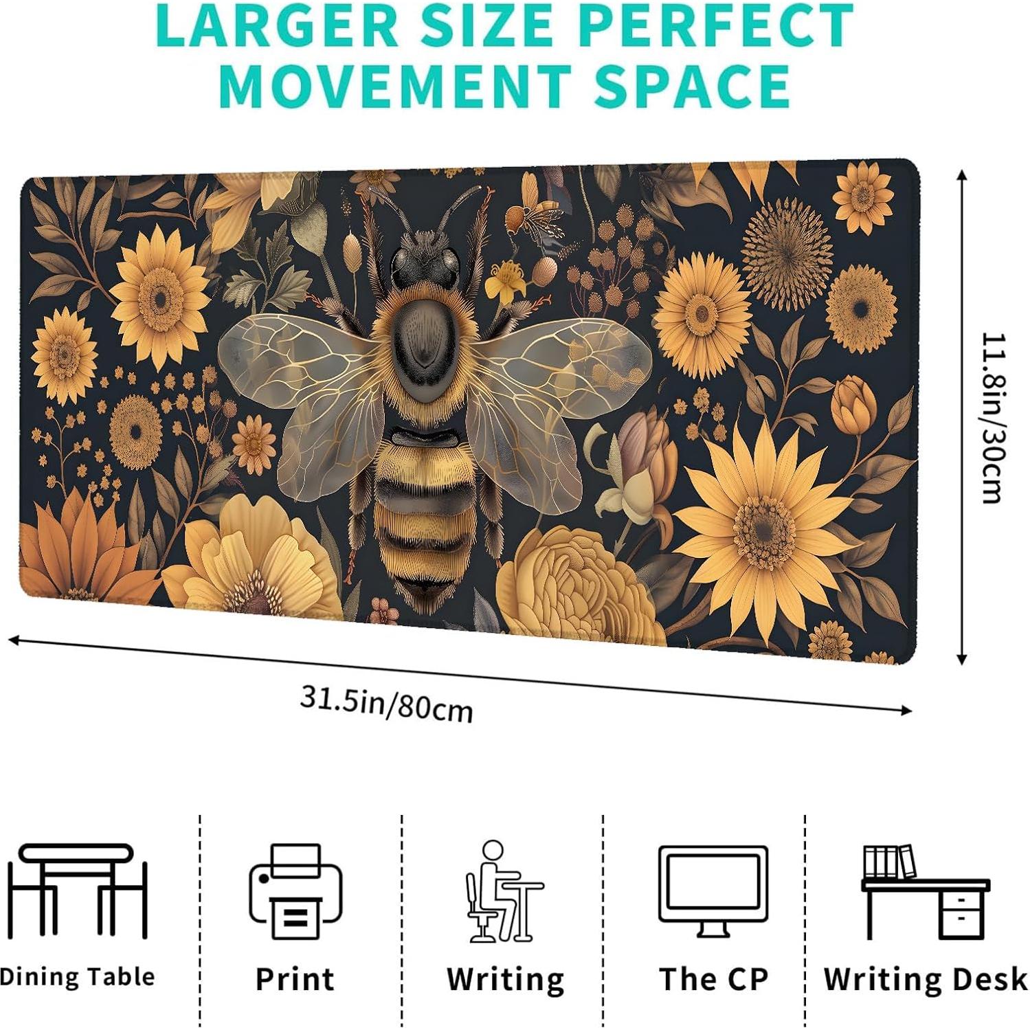 Alfombrilla de Ratón AINORI 30.48x80.01cm Antideslizante Floral