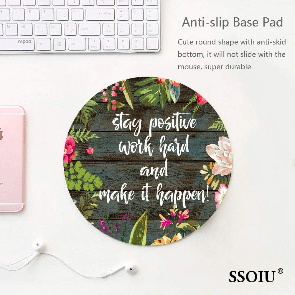 Alfombrilla de Ratón SSOIU 20x20cm Antideslizante Floral