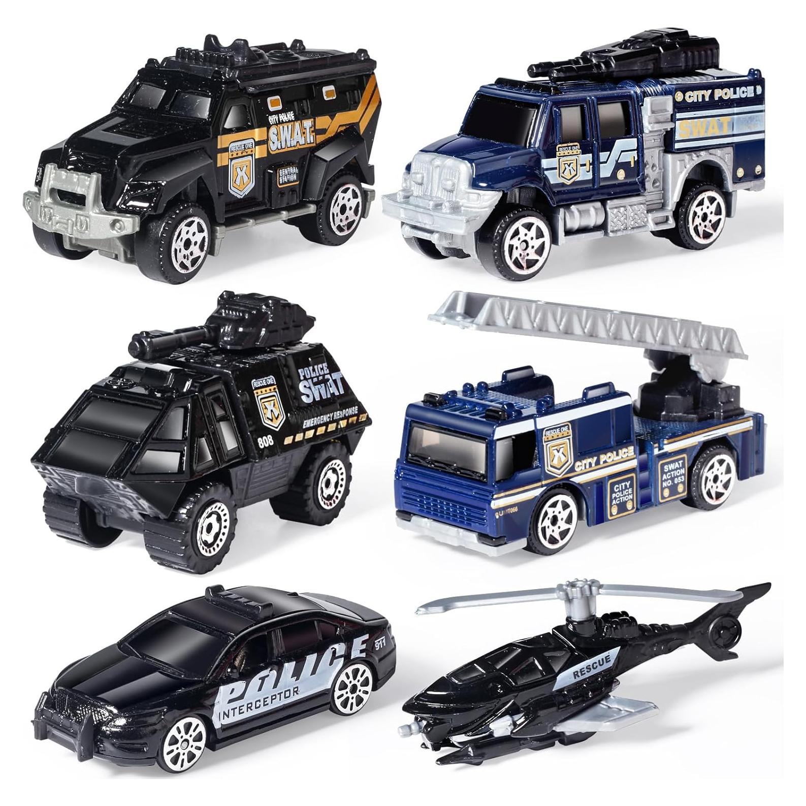 Set de Juguetes de Policía SWAT Oriate 6 Piezas 1:64