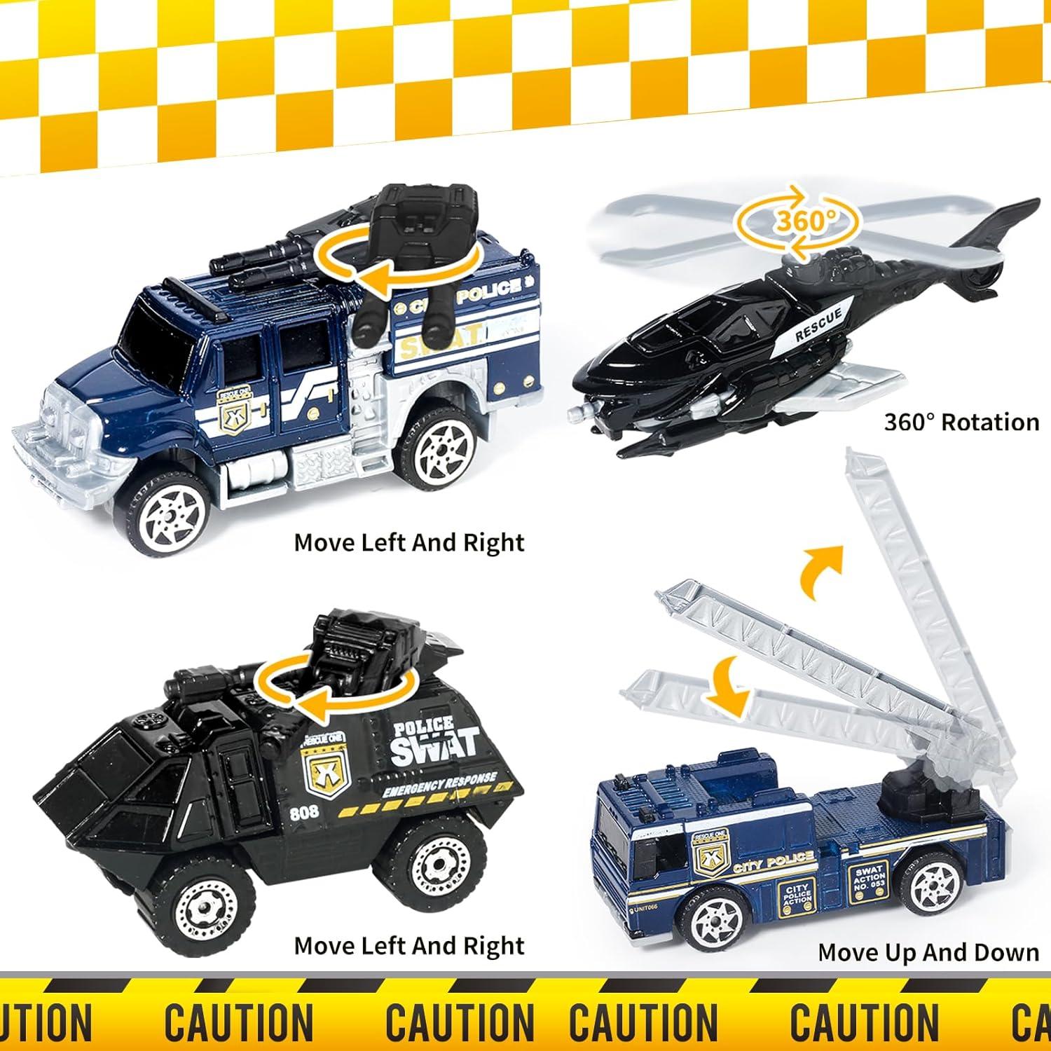 Set de Juguetes de Policía SWAT Oriate 6 Piezas 1:64