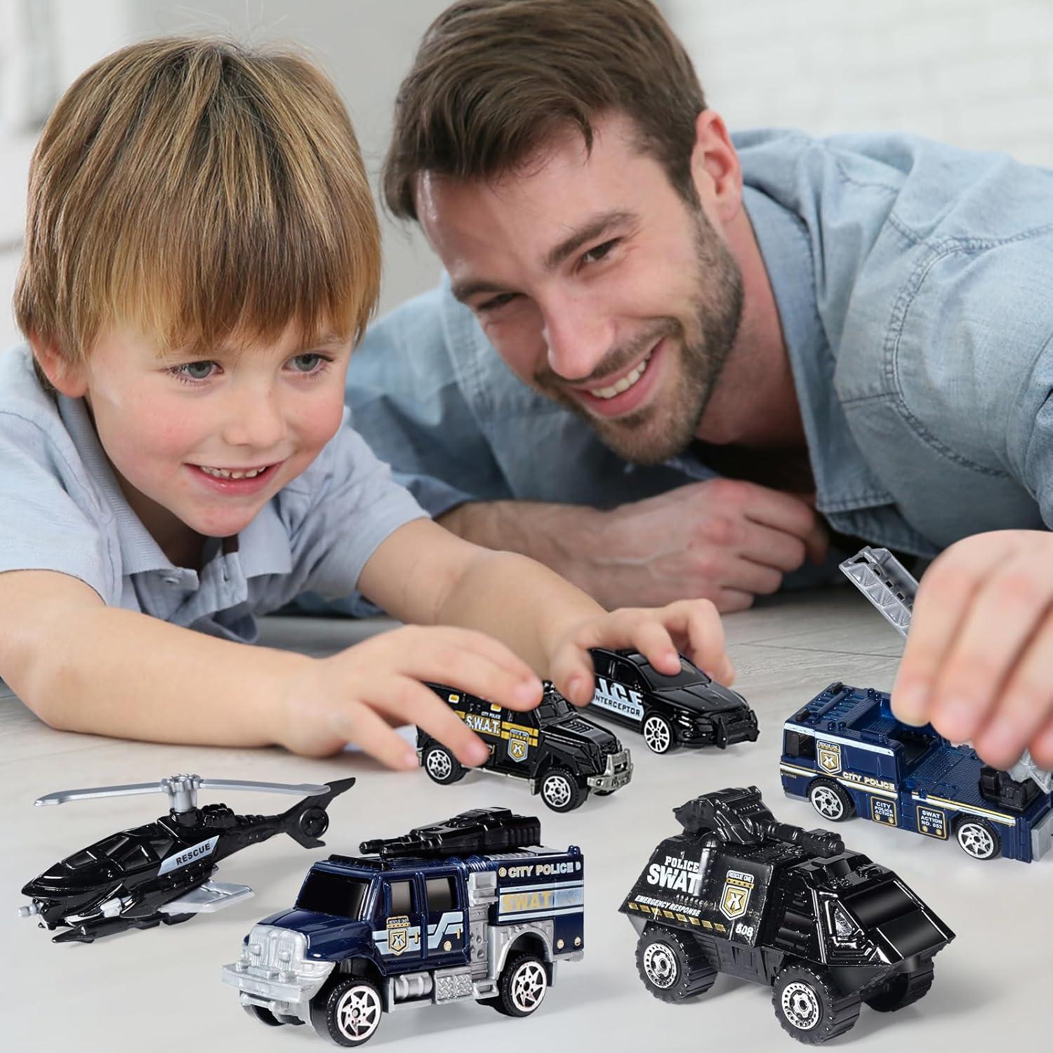 Set de Juguetes de Policía SWAT Oriate 6 Piezas 1:64