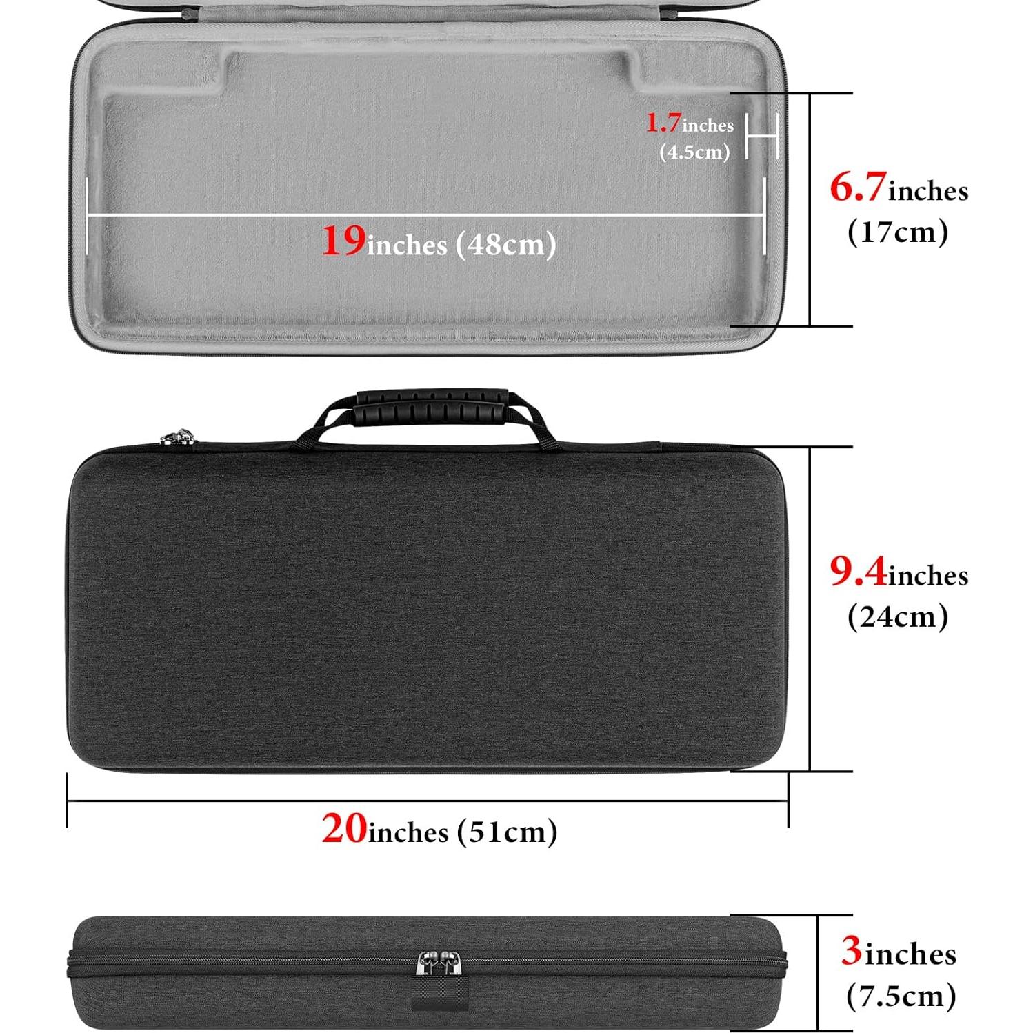 Funda GEEKRIA para Teclado Mecánico 104-108 Teclas Concha Dura