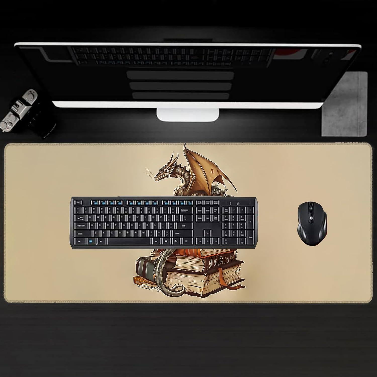 Alfombrilla de Ratón VODRM Dragón 80x30cm Antideslizante