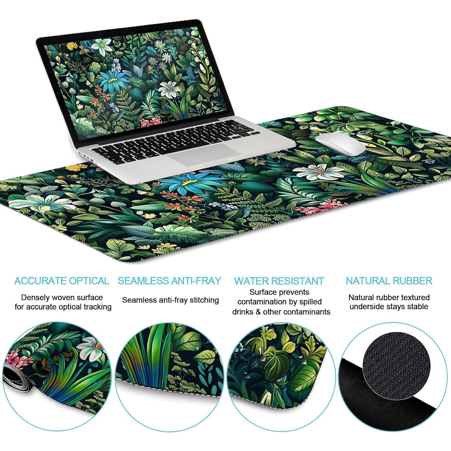 Conjunto de Alfombrillas de Escritorio LIMKRIAN Verde XXL