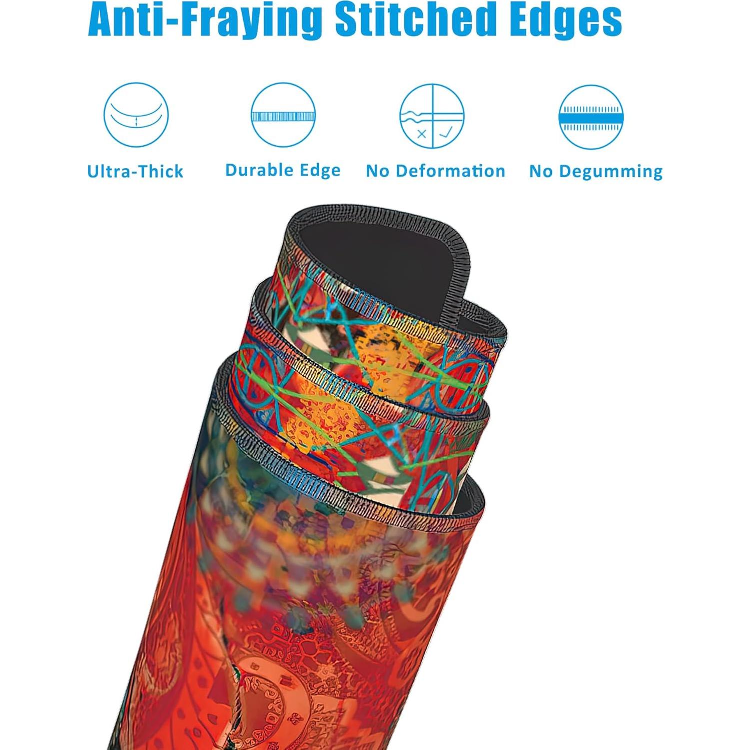 Alfombrilla de Ratón Grande EOBKLAX Mandala Vintage 90x40cm