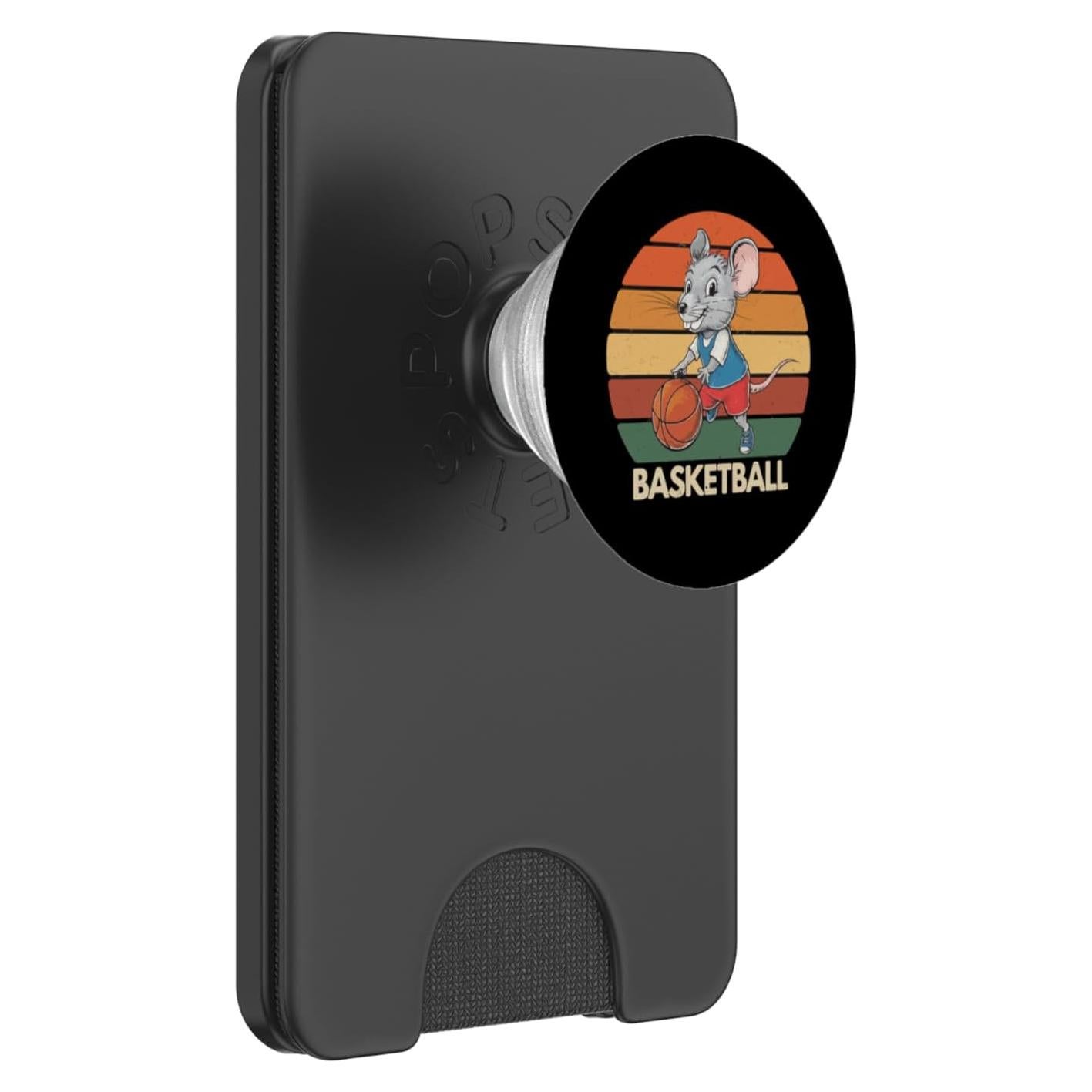 PopWallet Magnético PopSockets Ratón Vintage Baloncesto