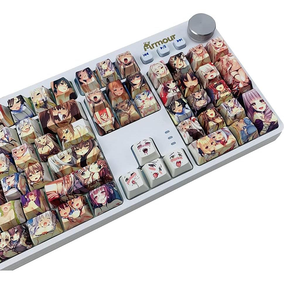 Juego de Teclas PBT 108 Hokeyio Cristalinas para Teclado Mecánico