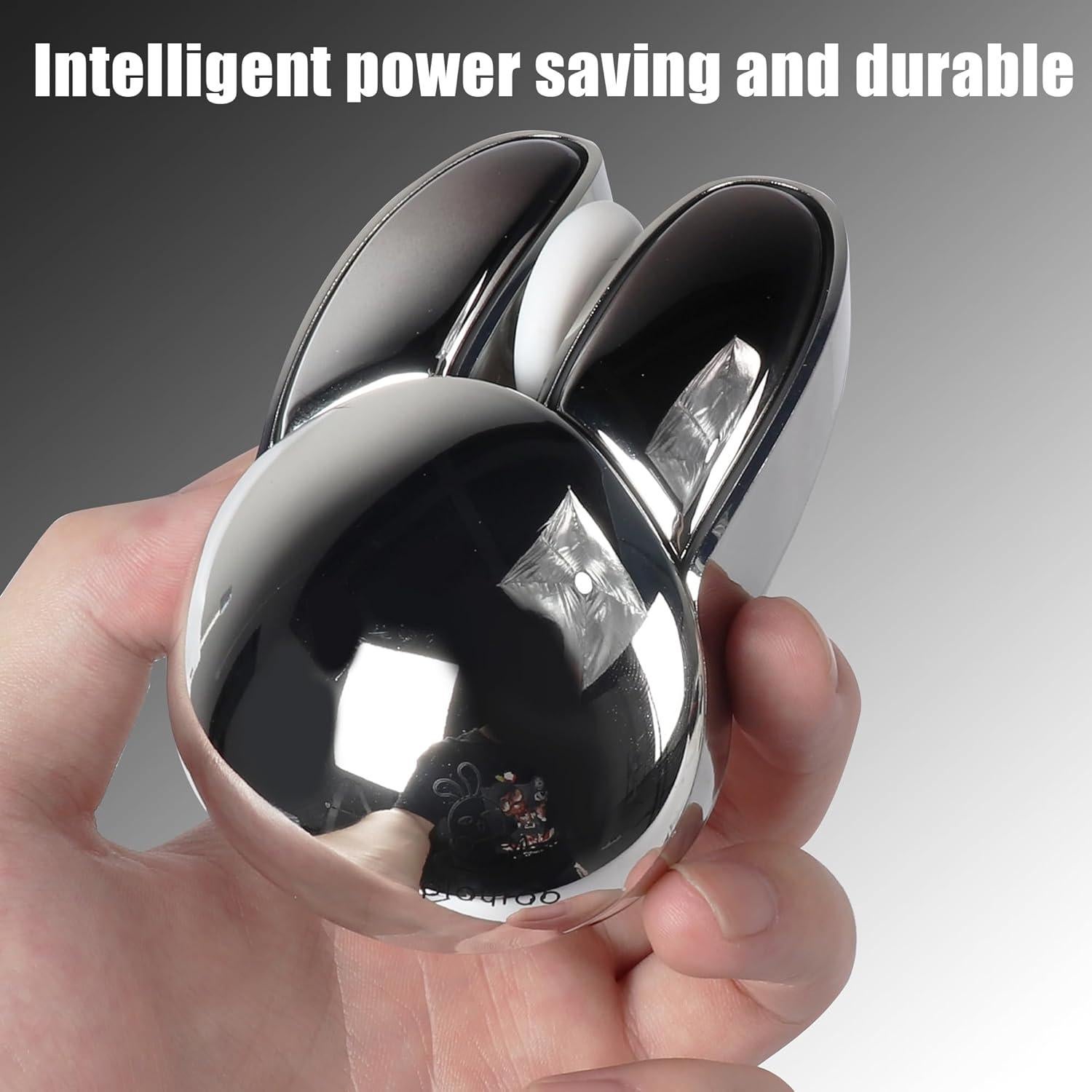 Ratón Inalámbrico GUGUELEC Conejito Plata Bluetooth Silencioso