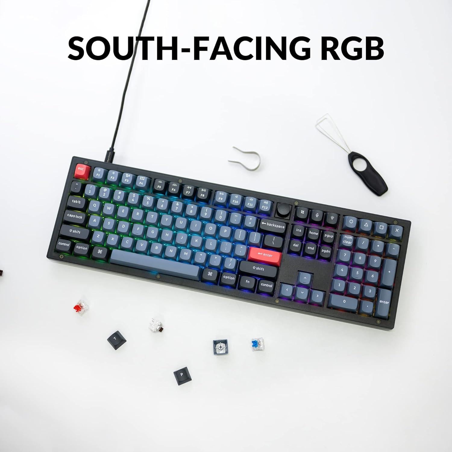 Teclado Mecánico Keychron V6 Personalizable QMK/VIA 108 Teclas