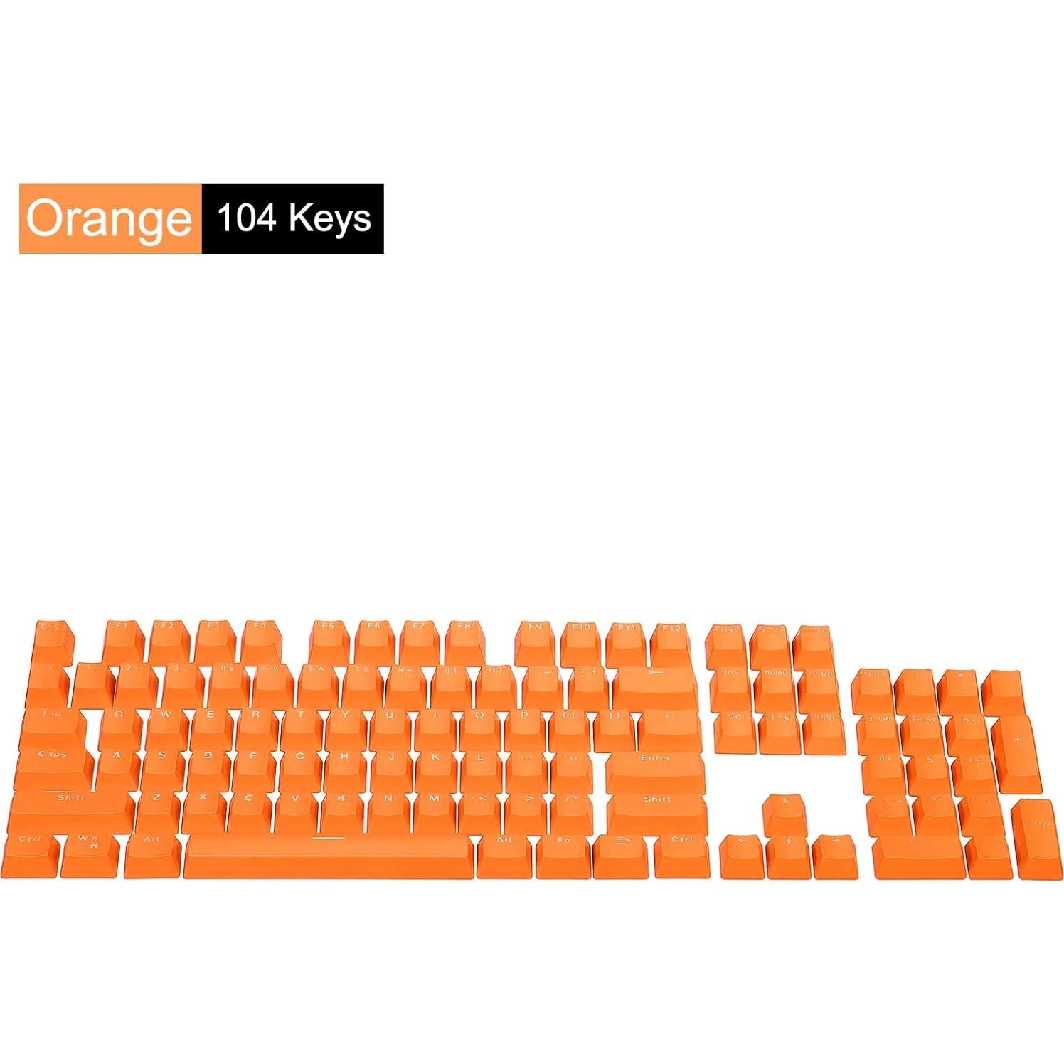 Teclado Mecánico PATIKIL Teclas Naranjas ABS 104 Teclas