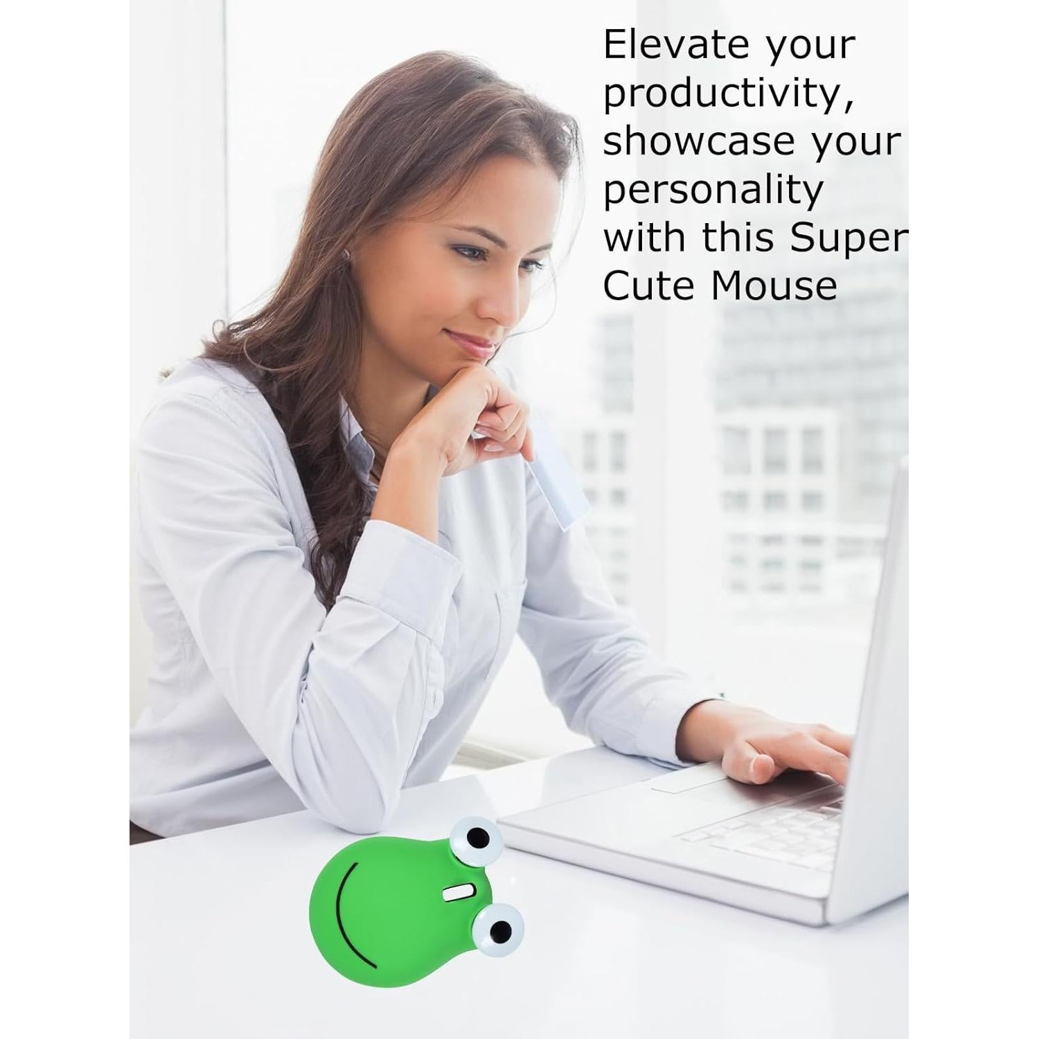 Ratón Inalámbrico Ergonómico Rana Bonito USB/Bluetooth