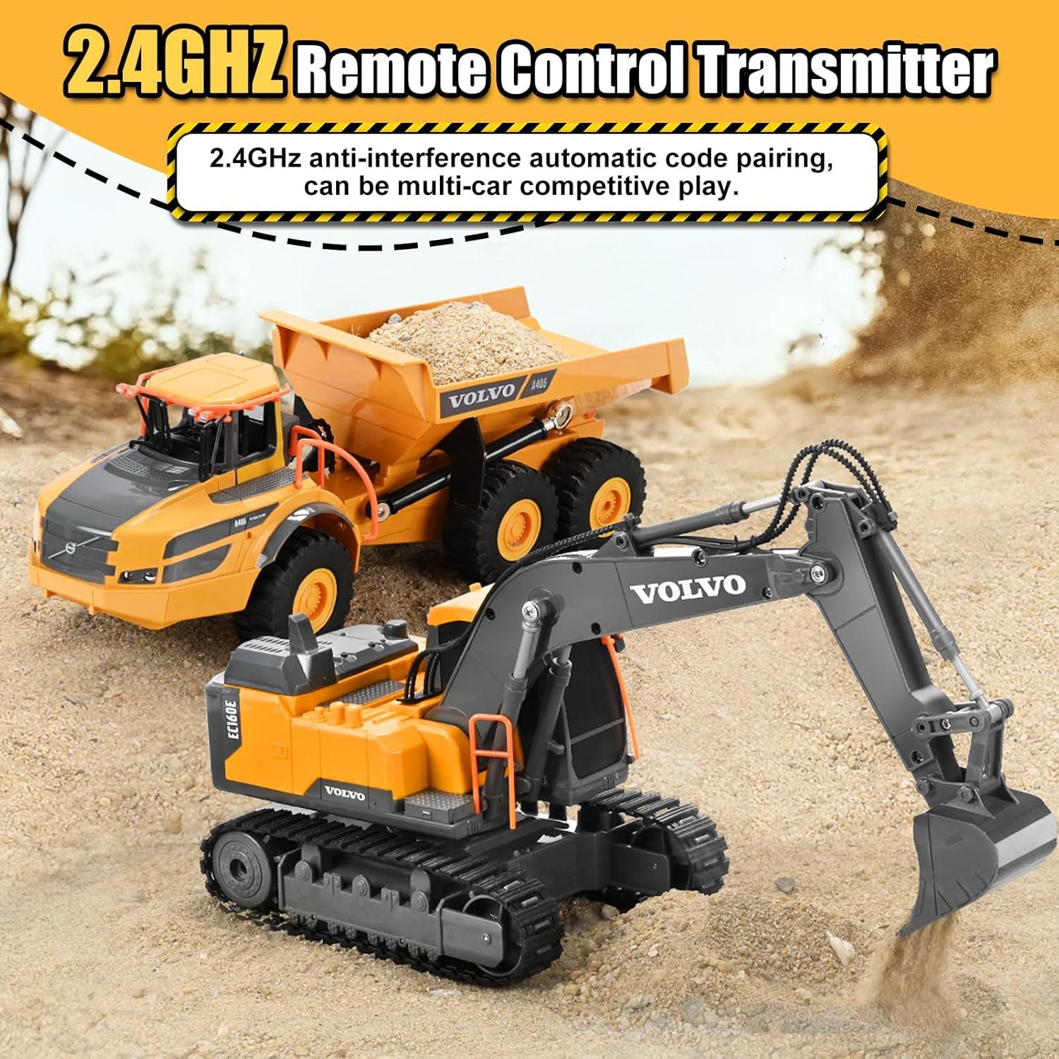 Excavadora RC Double E EC160E Juguete Control Remoto 25.4cm
