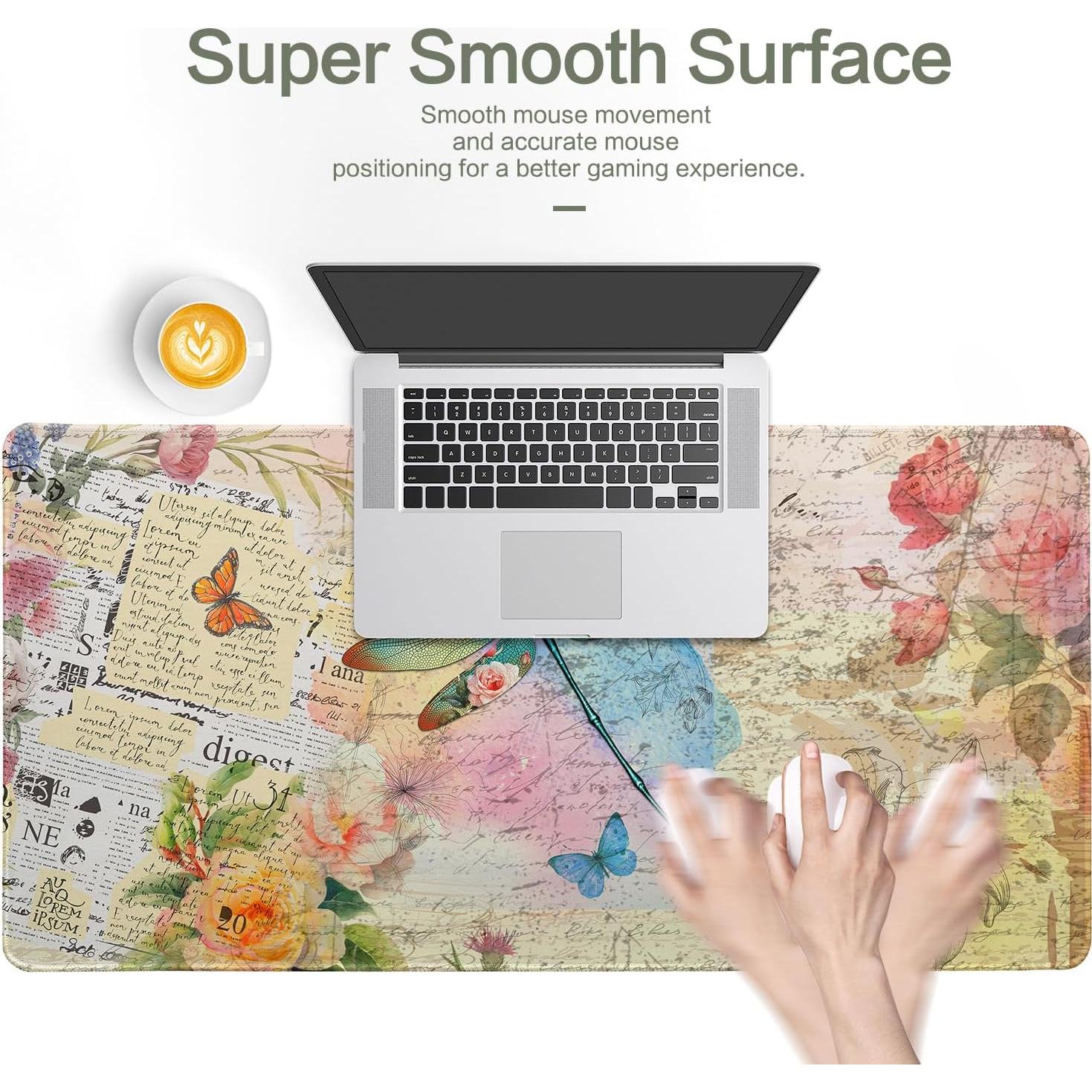 Alfombrilla de Ratón XXL Vimorco Libélula Vintage 80x40 cm