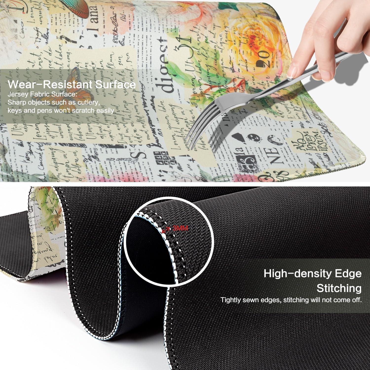 Alfombrilla de Ratón XXL Vimorco Libélula Vintage 80x40 cm