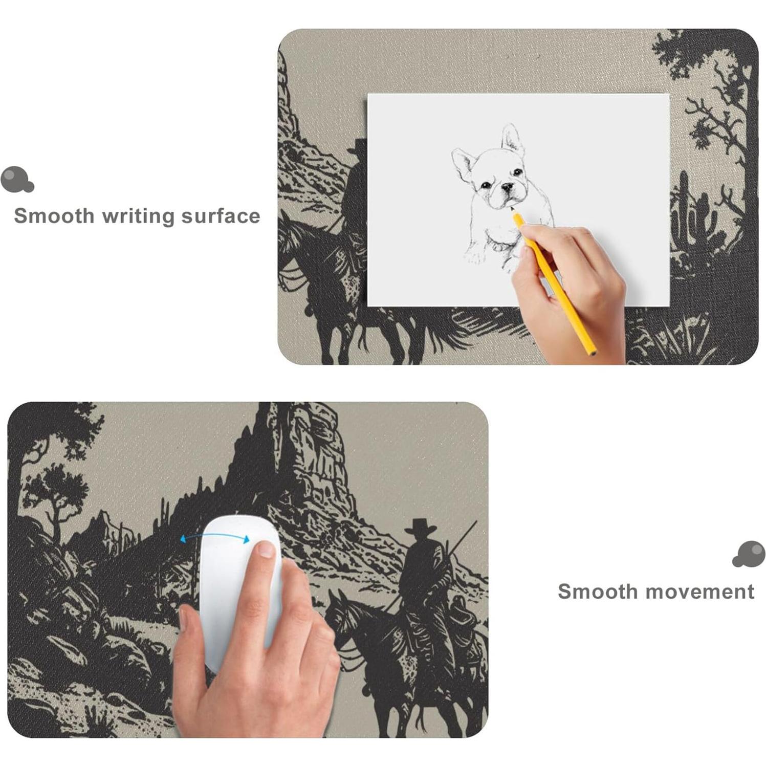 Alfombrilla de Ratón Grande Glaphy Vintage Western 80x40 cm