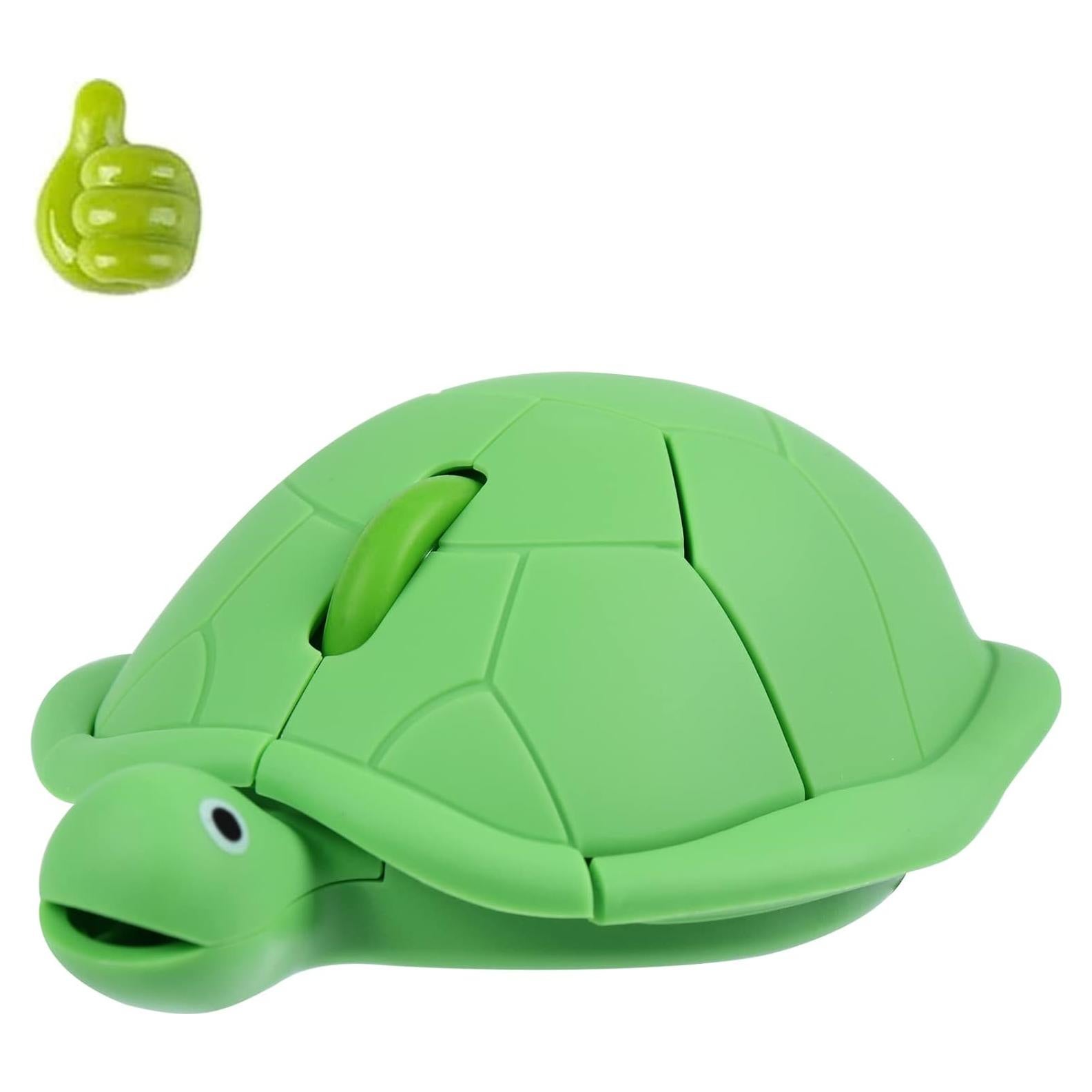 Ratón Inalámbrico Tortuga Dpisuuk Verde 1200DPI Silencioso