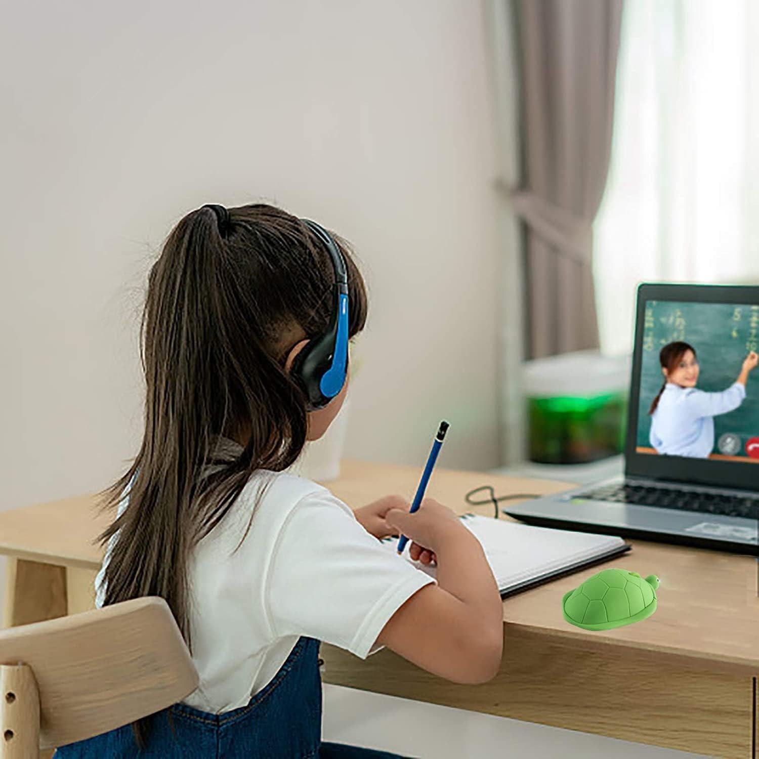 Ratón Inalámbrico Tortuga Dpisuuk Verde 1200DPI Silencioso