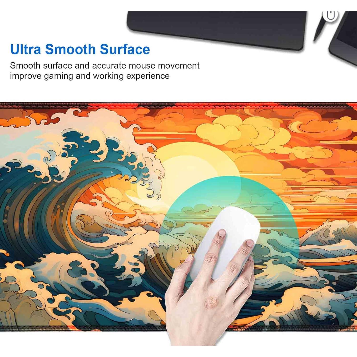 Alfombrilla de Escritorio IMAYONDIA 90x40cm Antideslizante