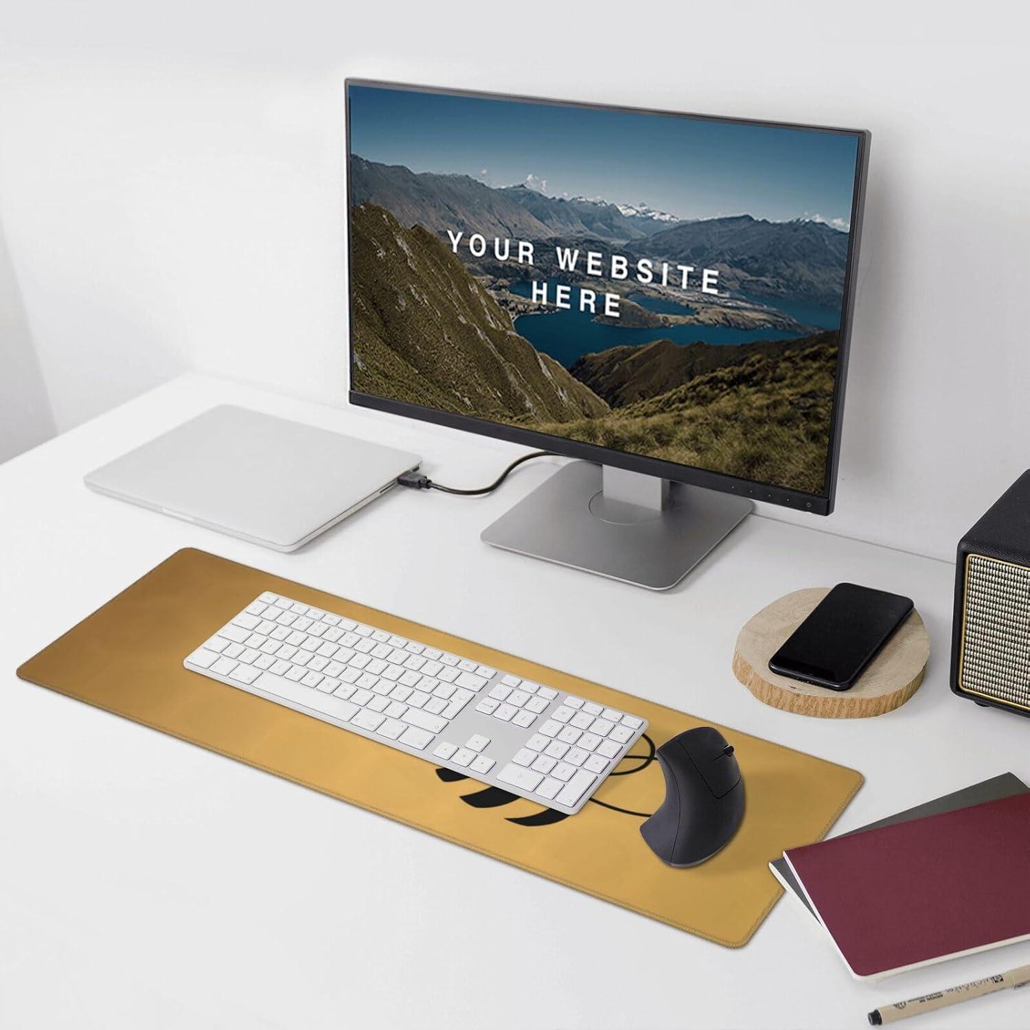 Alfombrilla de Ratón Grande Famame Vintage Abeja 80x30 cm