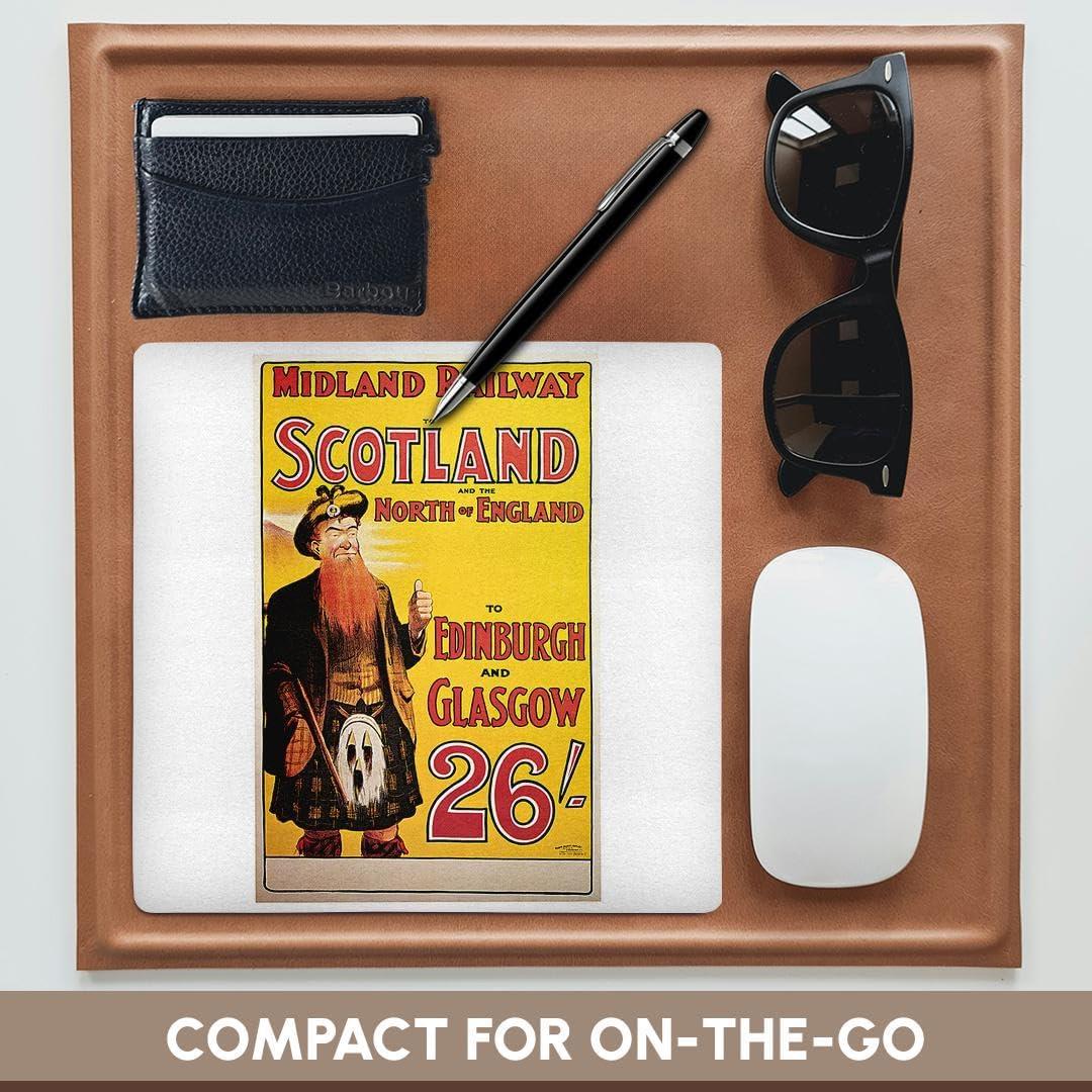 Alfombrilla de Ratón 3dRose Vintage Tren Escocia 20.32cm