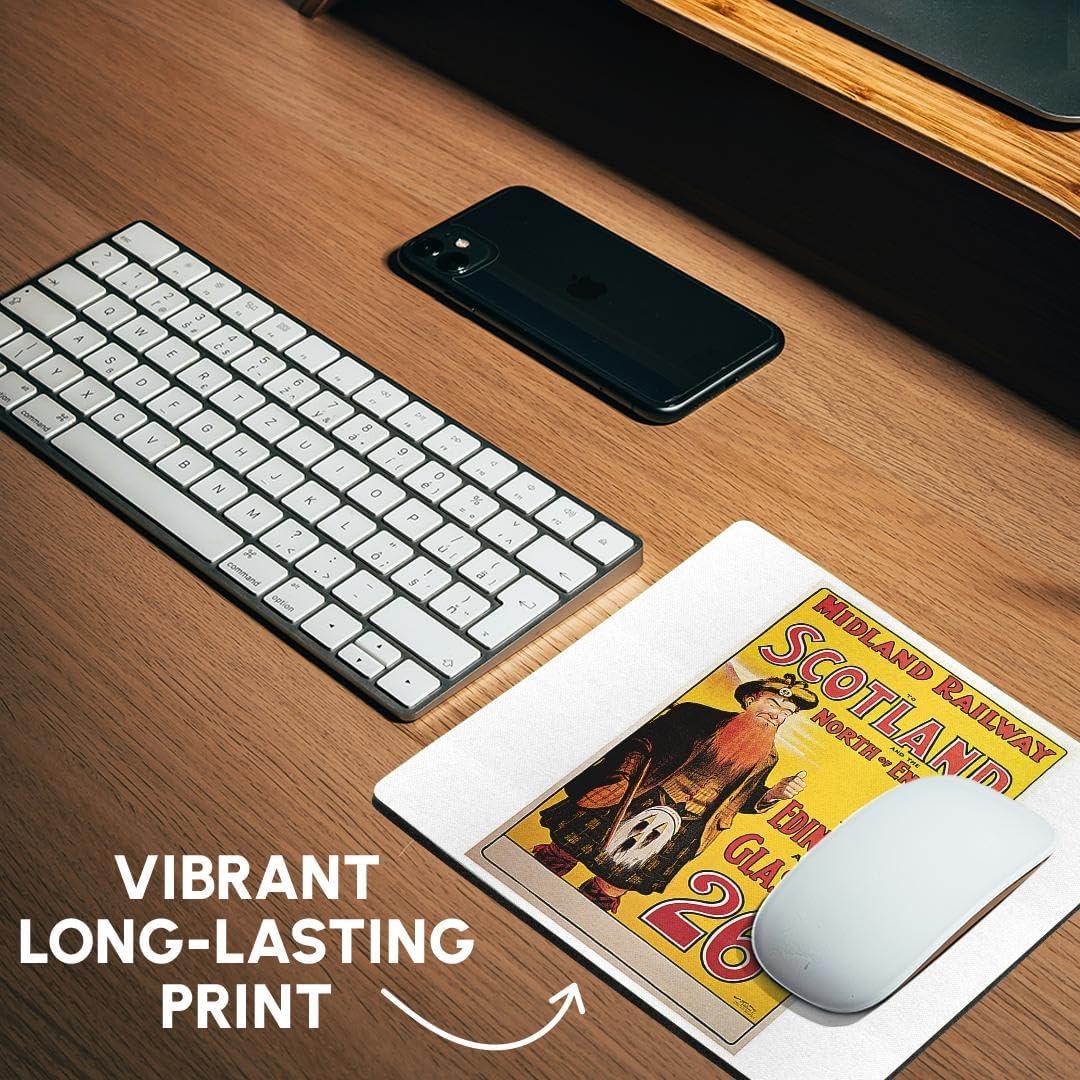 Alfombrilla de Ratón 3dRose Vintage Tren Escocia 20.32cm