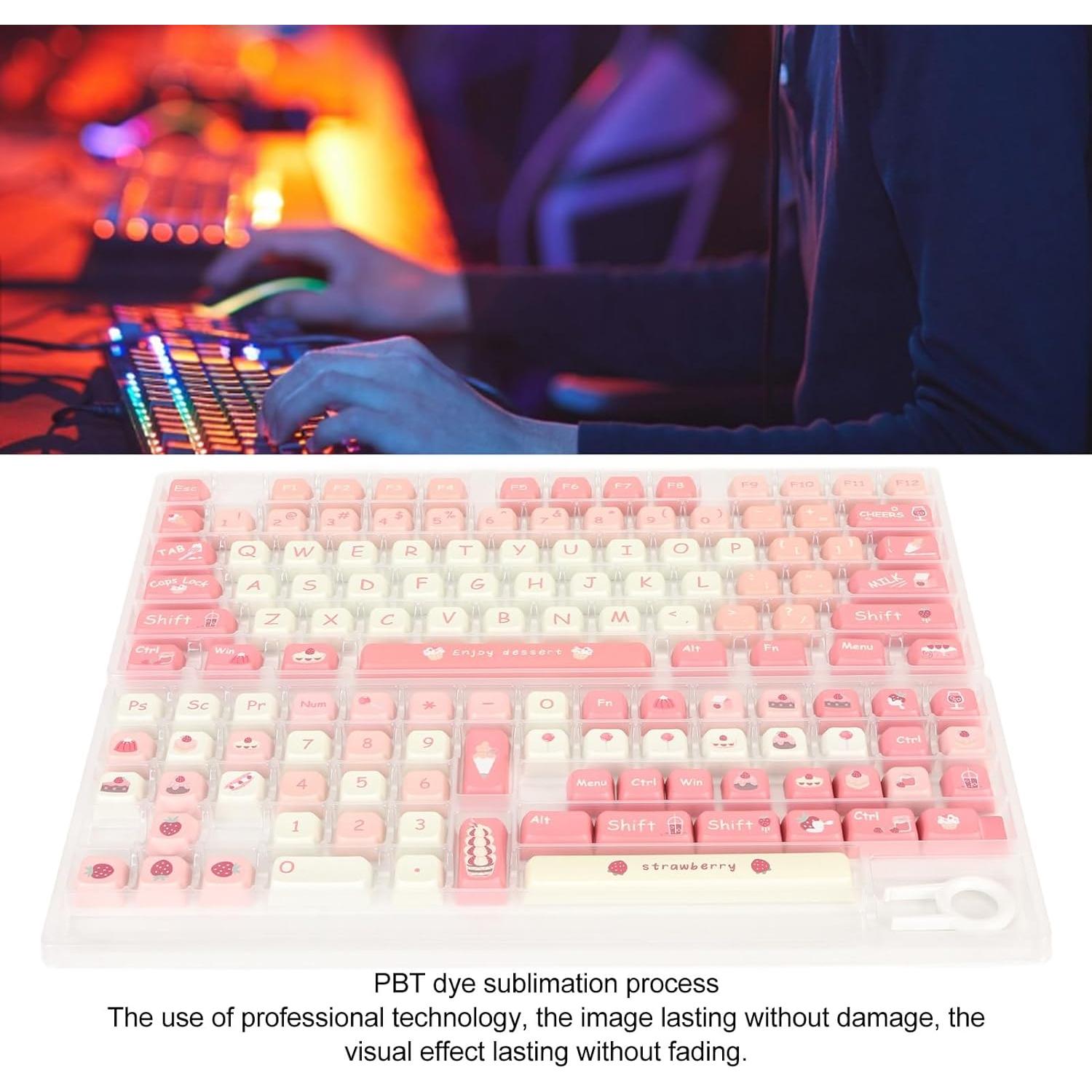 Teclas PBT Jectse 135 Teclas Personalizadas para Teclado Mecánico