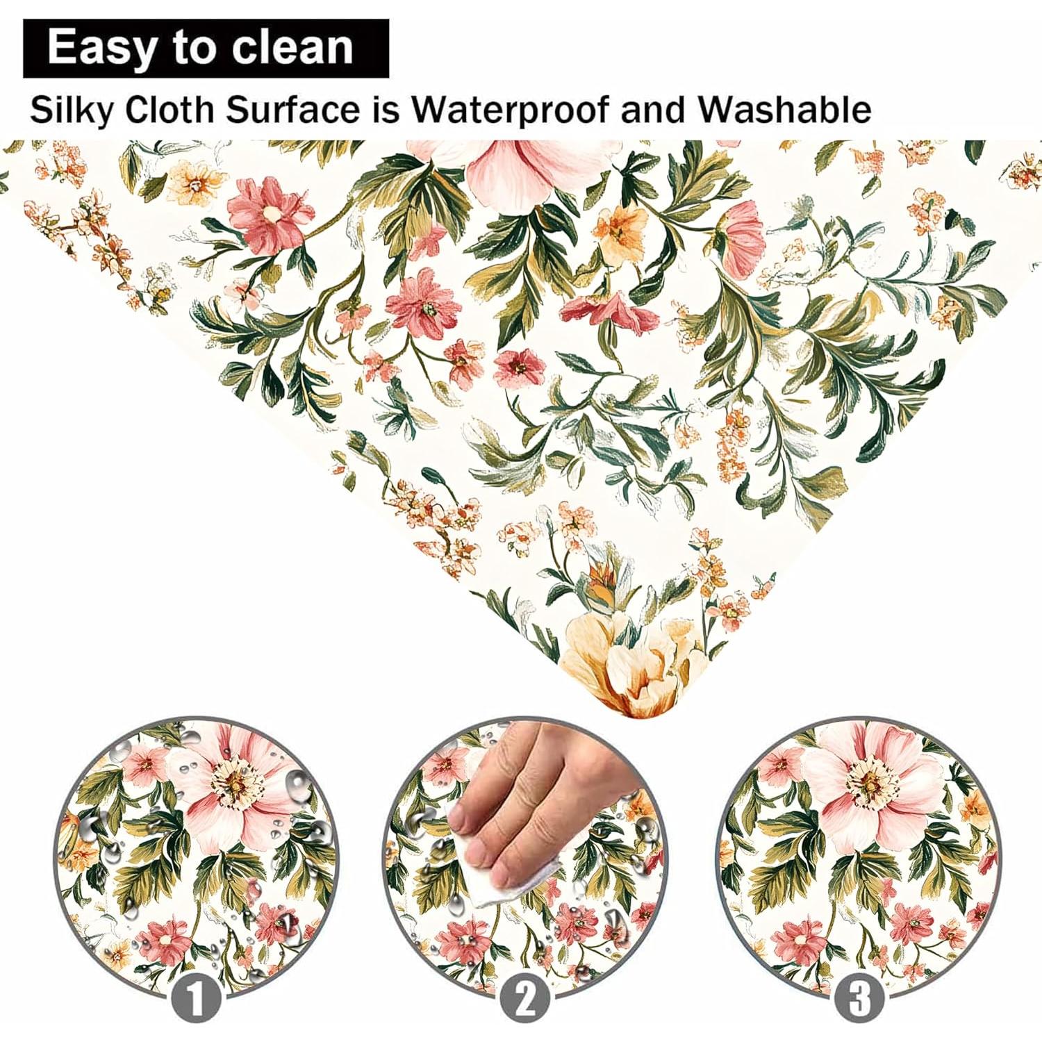 Alfombrilla de Ratón BLYKVGHQ Floral Vintage Antideslizante 24x20cm