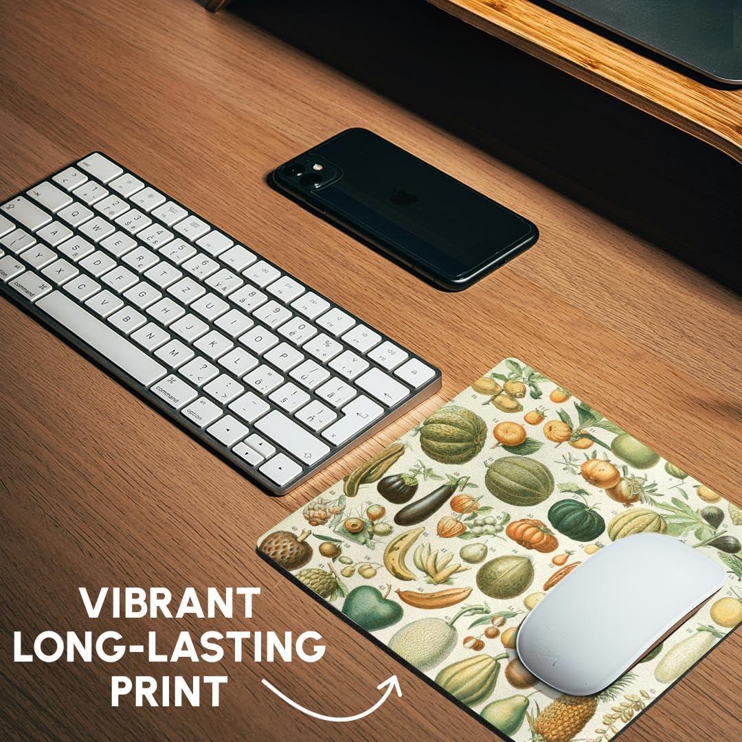Alfombrilla para Ratón 3dRose Frutas y Verduras Vintage 20.32cm