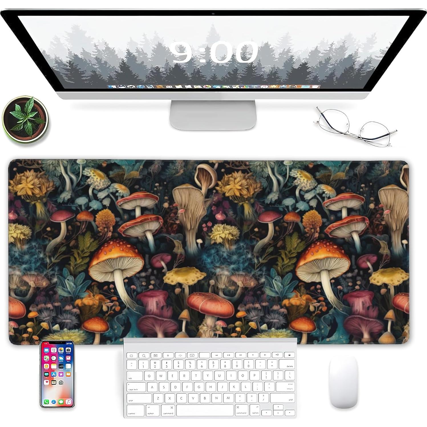 Alfombrilla de Escritorio XXL Meikosks Floral Vintage 80x40cm