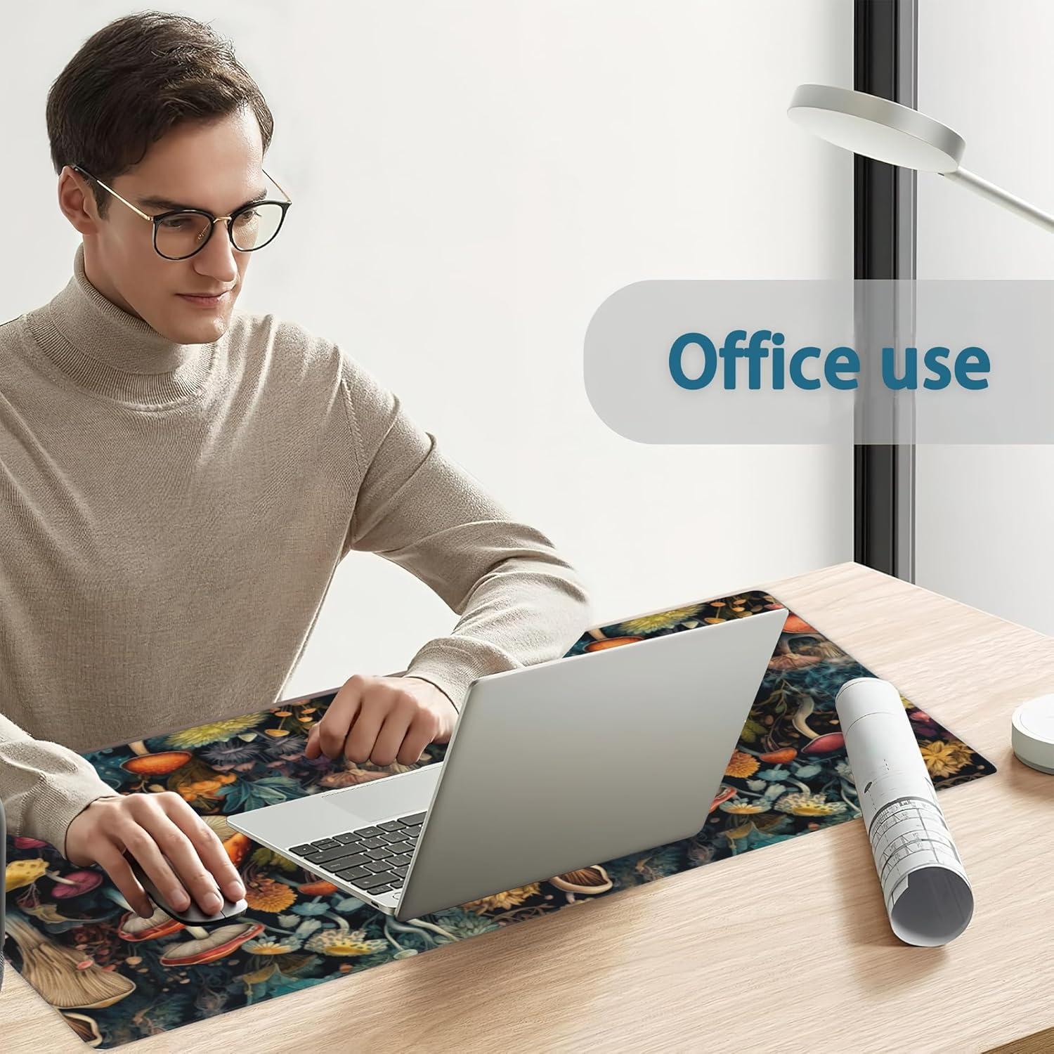 Alfombrilla de Escritorio XXL Meikosks Floral Vintage 80x40cm