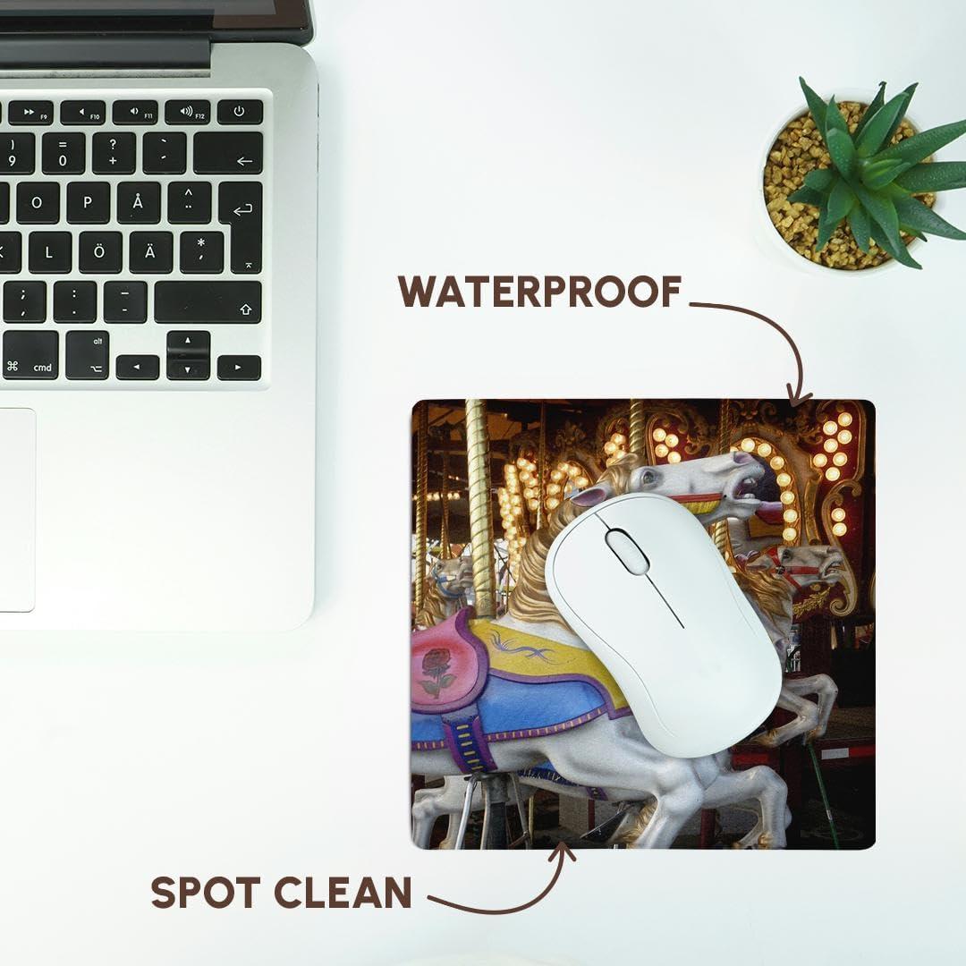 Alfombrilla para Mouse 3dRose Vintage Carousel 20x20cm