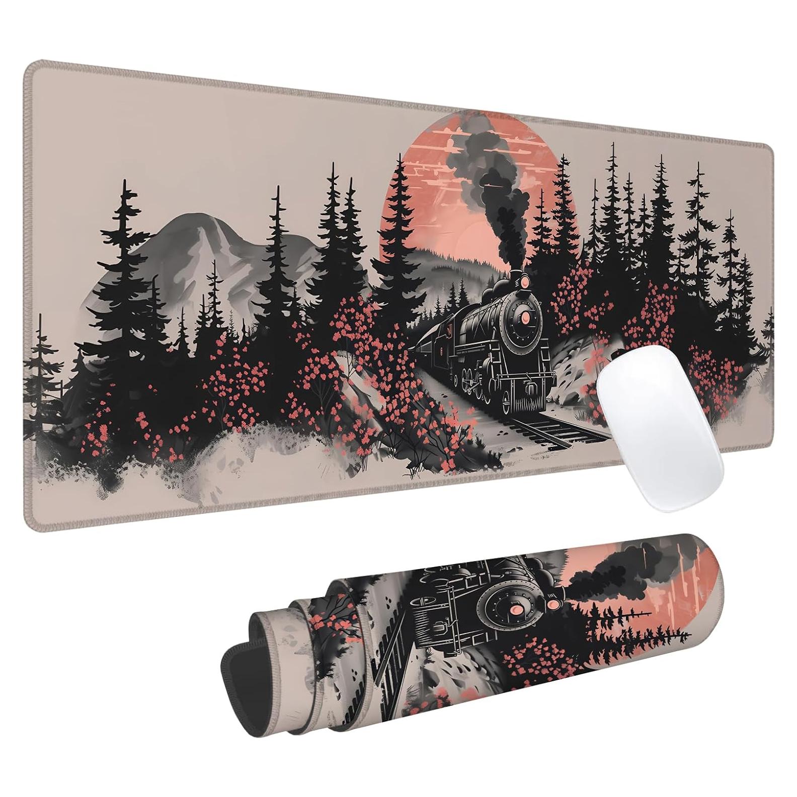 Alfombrilla de Ratón Cromcu Vintage Train 800x300mm Antideslizante