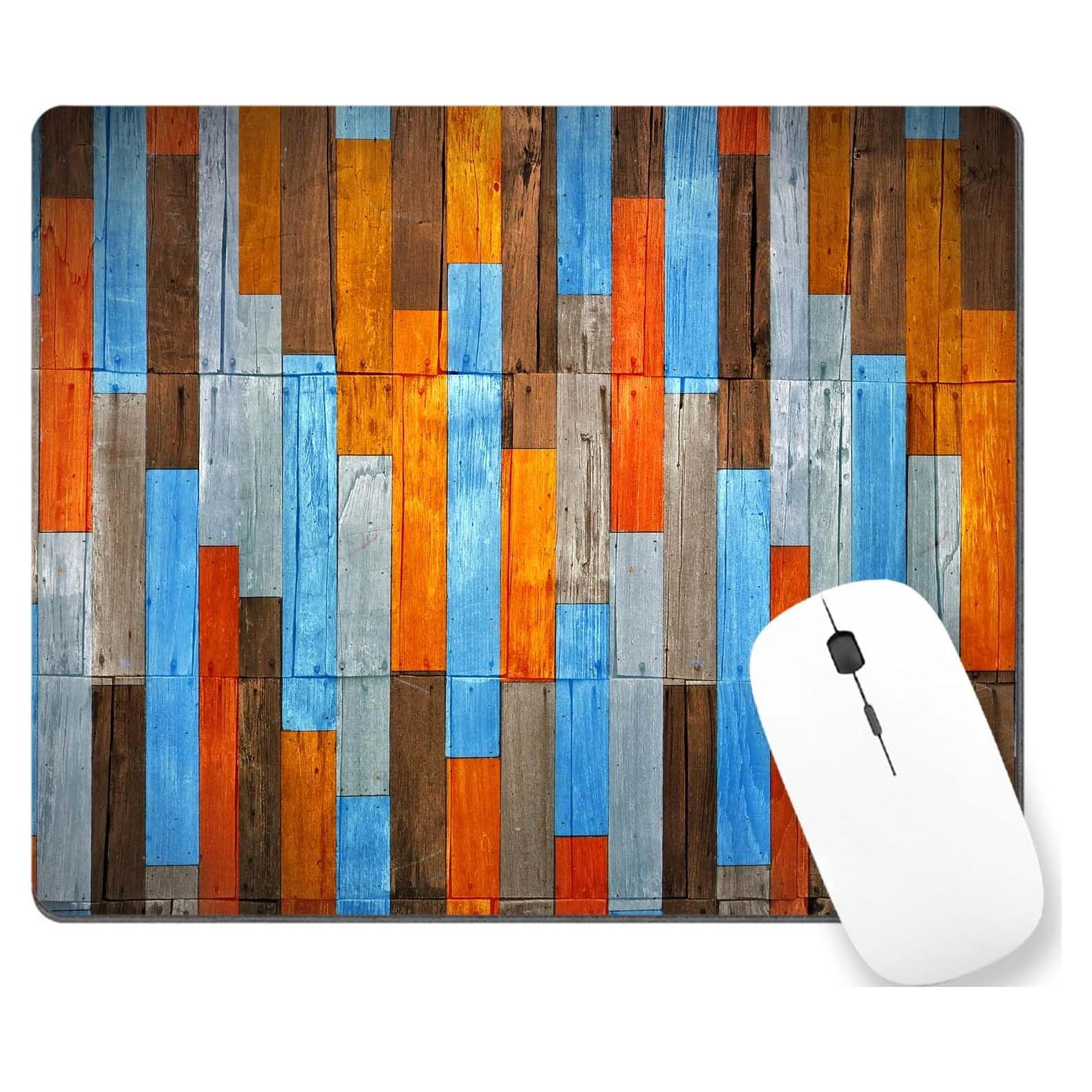 Alfombrilla de Ratón TSSOHU Madera Vintage Antideslizante 240x200mm