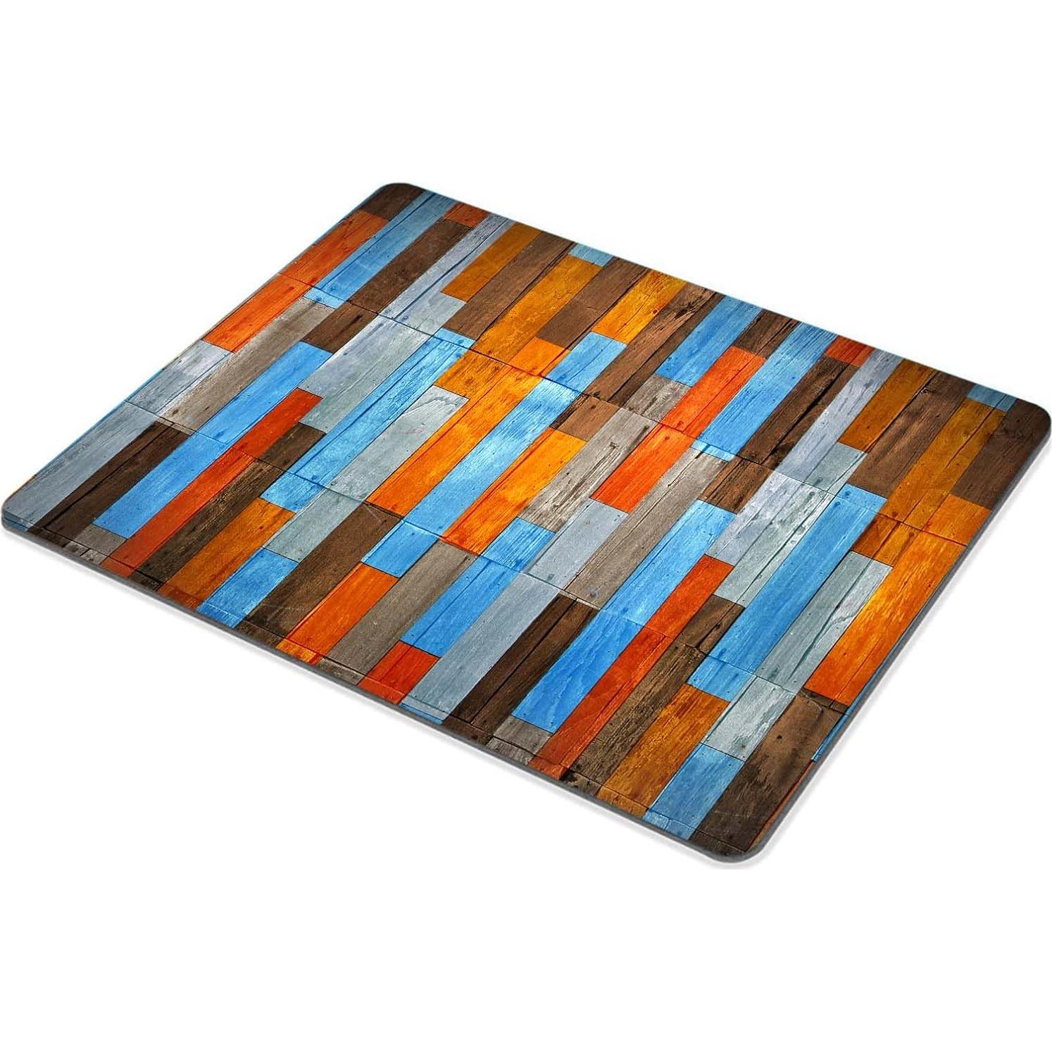 Alfombrilla de Ratón TSSOHU Madera Vintage Antideslizante 240x200mm