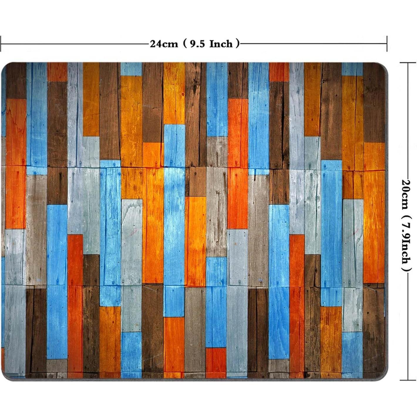 Alfombrilla de Ratón TSSOHU Madera Vintage Antideslizante 240x200mm