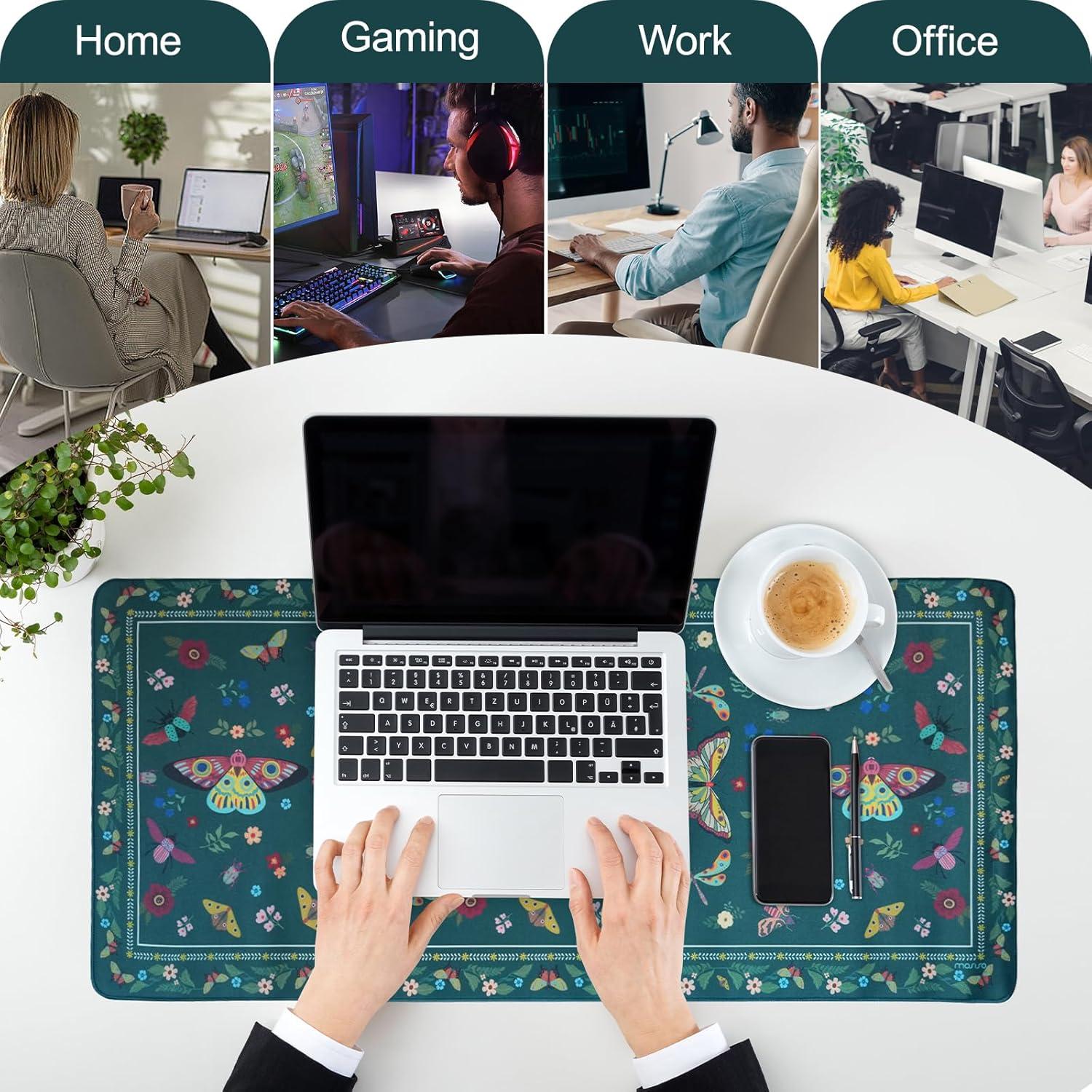 Alfombrilla de Ratón Grande MOSISO 90x40 cm Antideslizante