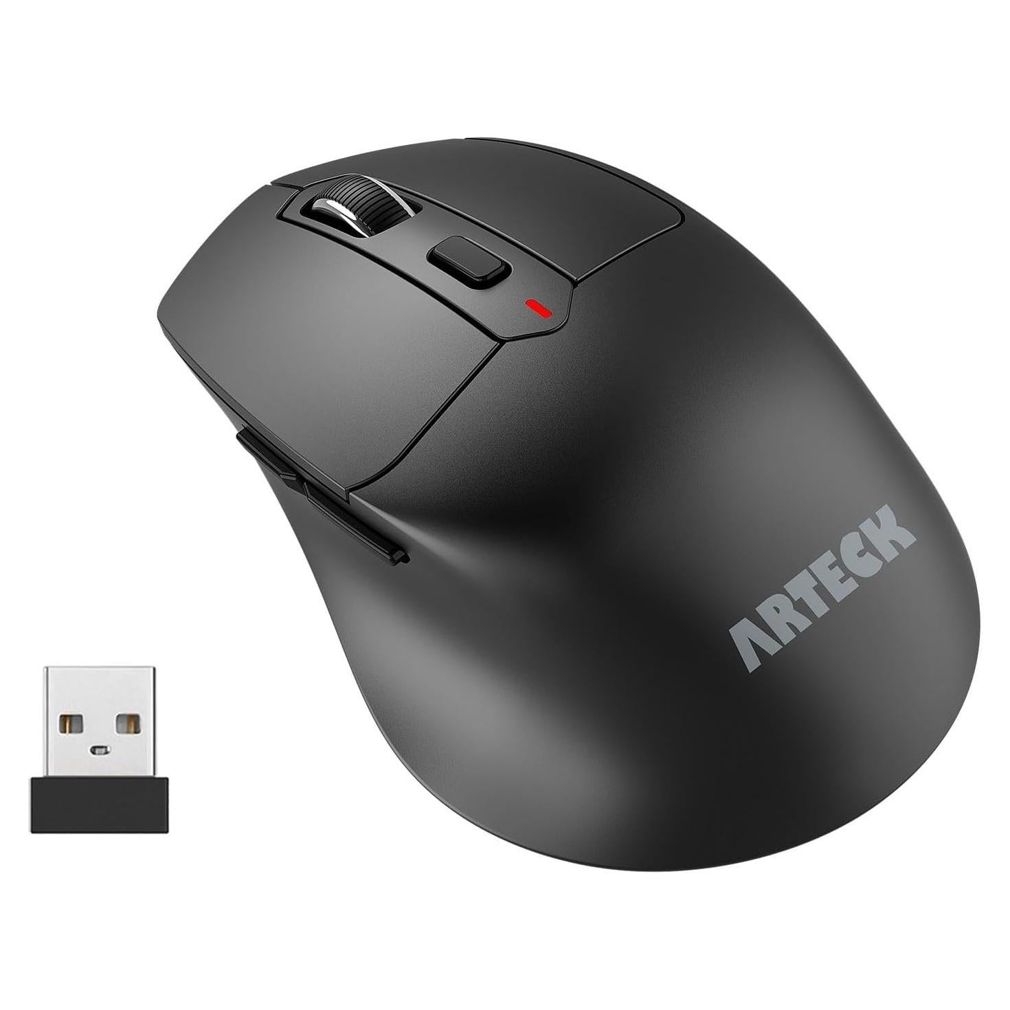 Ratón Inalámbrico Arteck MW360 Ergonómico con Clic Silencioso