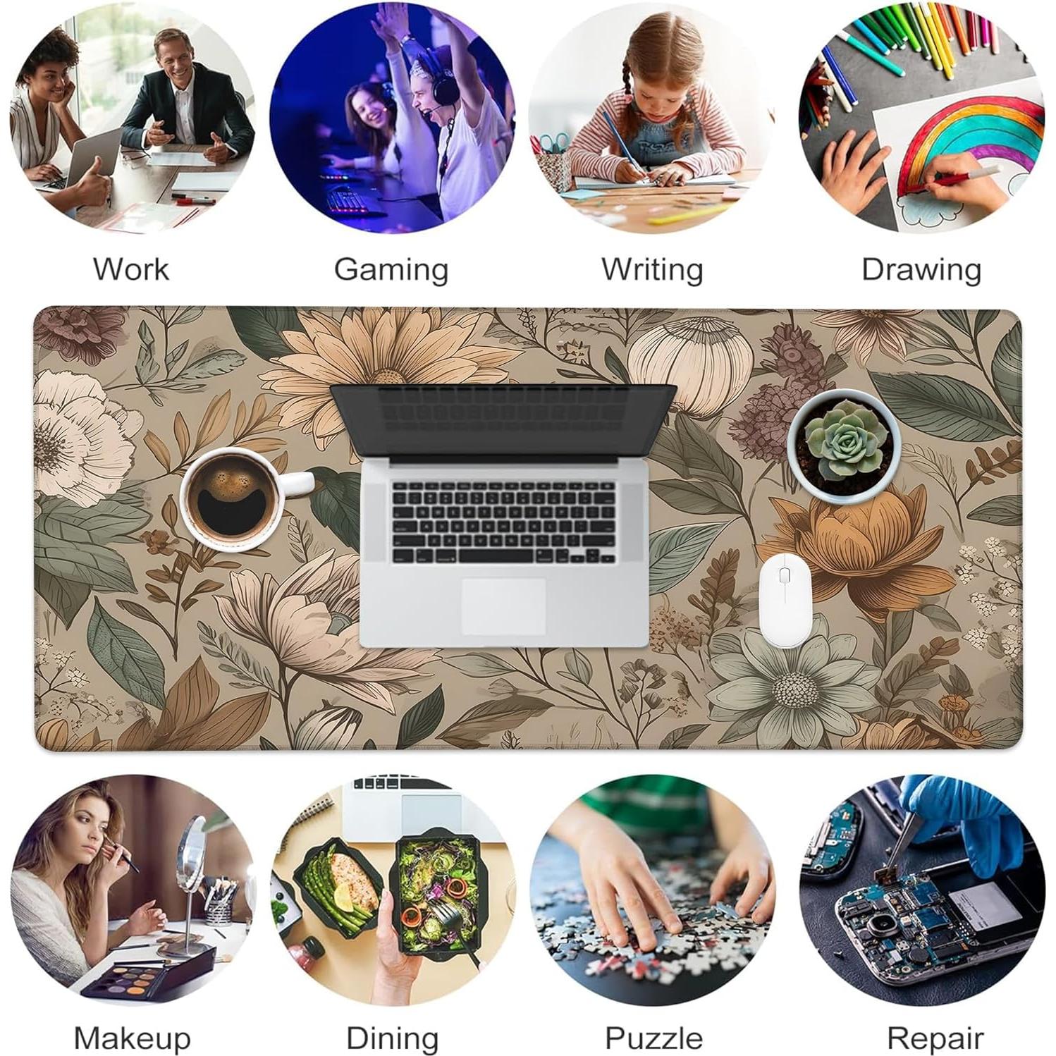 Alfombrilla de Escritorio JAJNKHLN 90x40cm Antideslizante