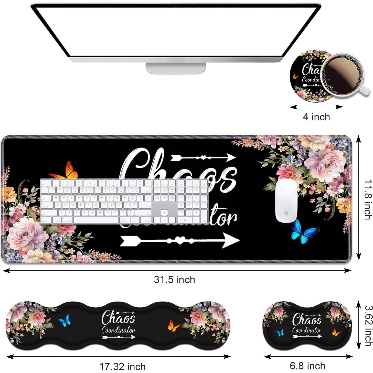 Reposamuñecas ergonómico DEHJYYIJUY XXL para teclado y mouse