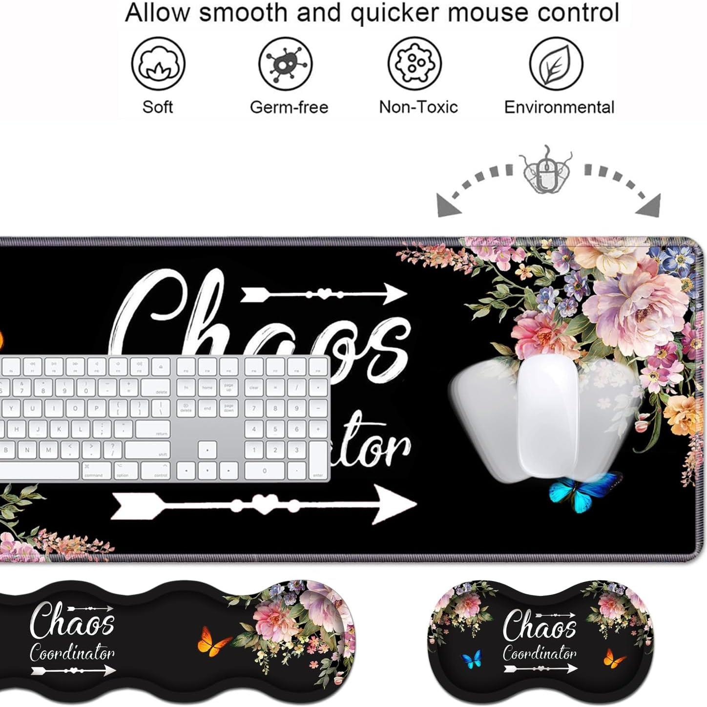 Reposamuñecas ergonómico DEHJYYIJUY XXL para teclado y mouse