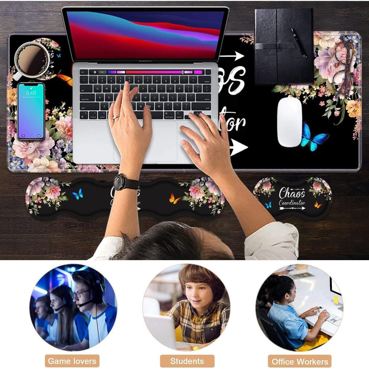 Reposamuñecas ergonómico DEHJYYIJUY XXL para teclado y mouse